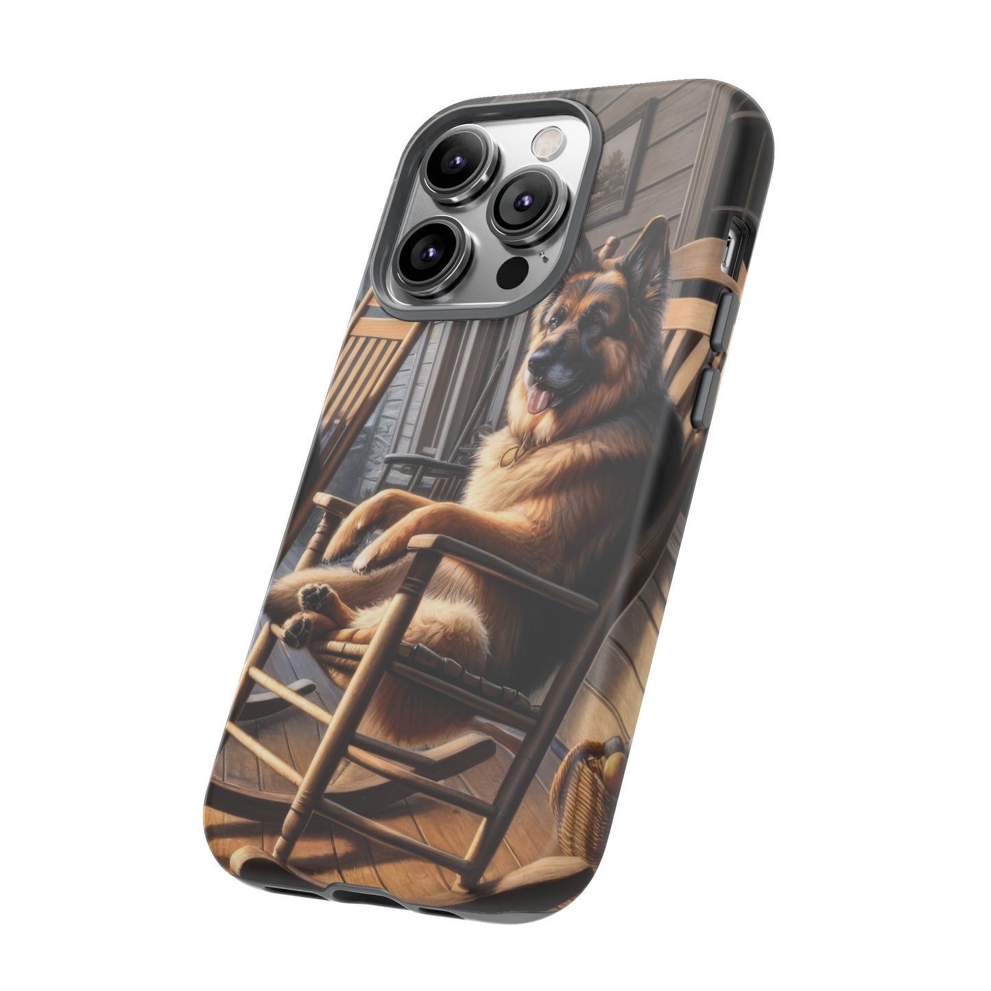 German Shepherd on the Porch Tough Phone Case