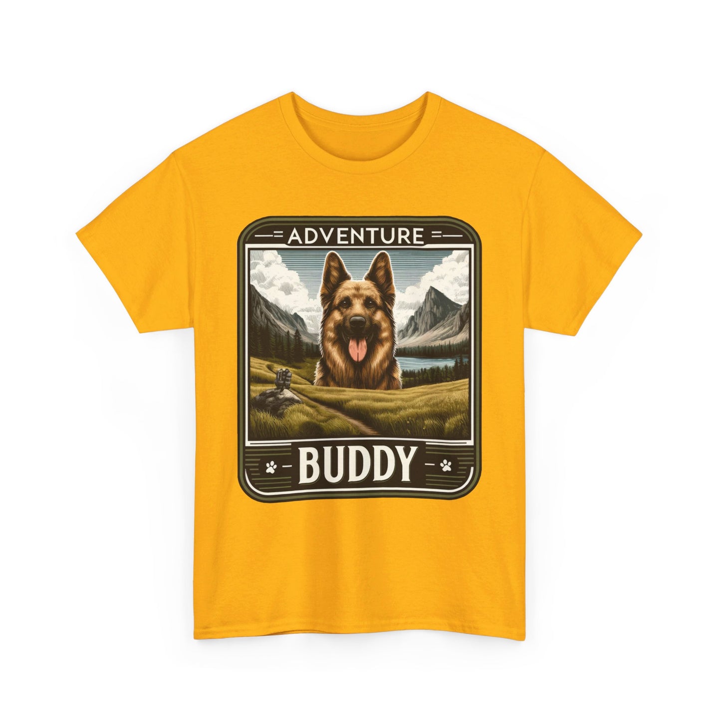 Adventure Buddy T-Shirt (13 colors) (German Shepherd)