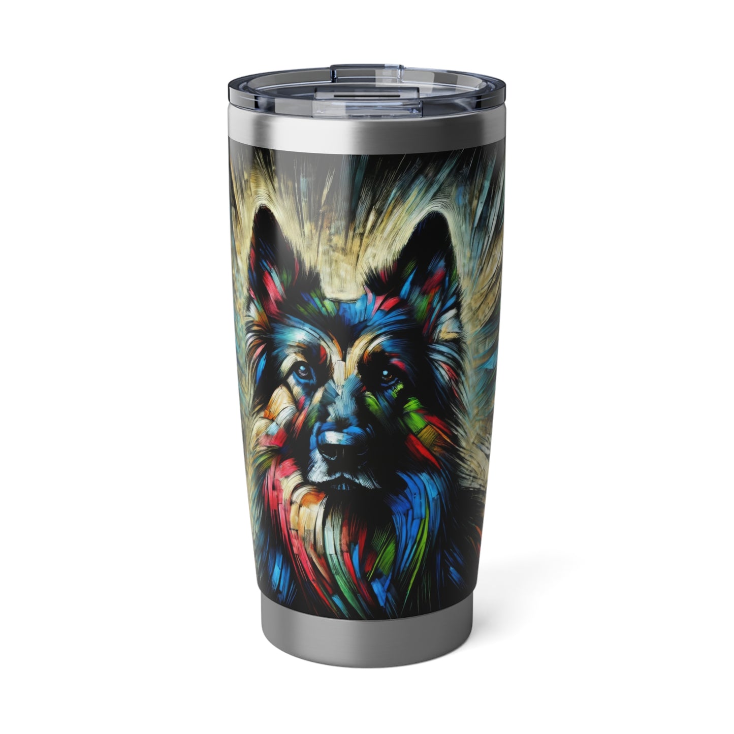 Fauvism scratchboard technique German Shepherd 20oz Tumbler