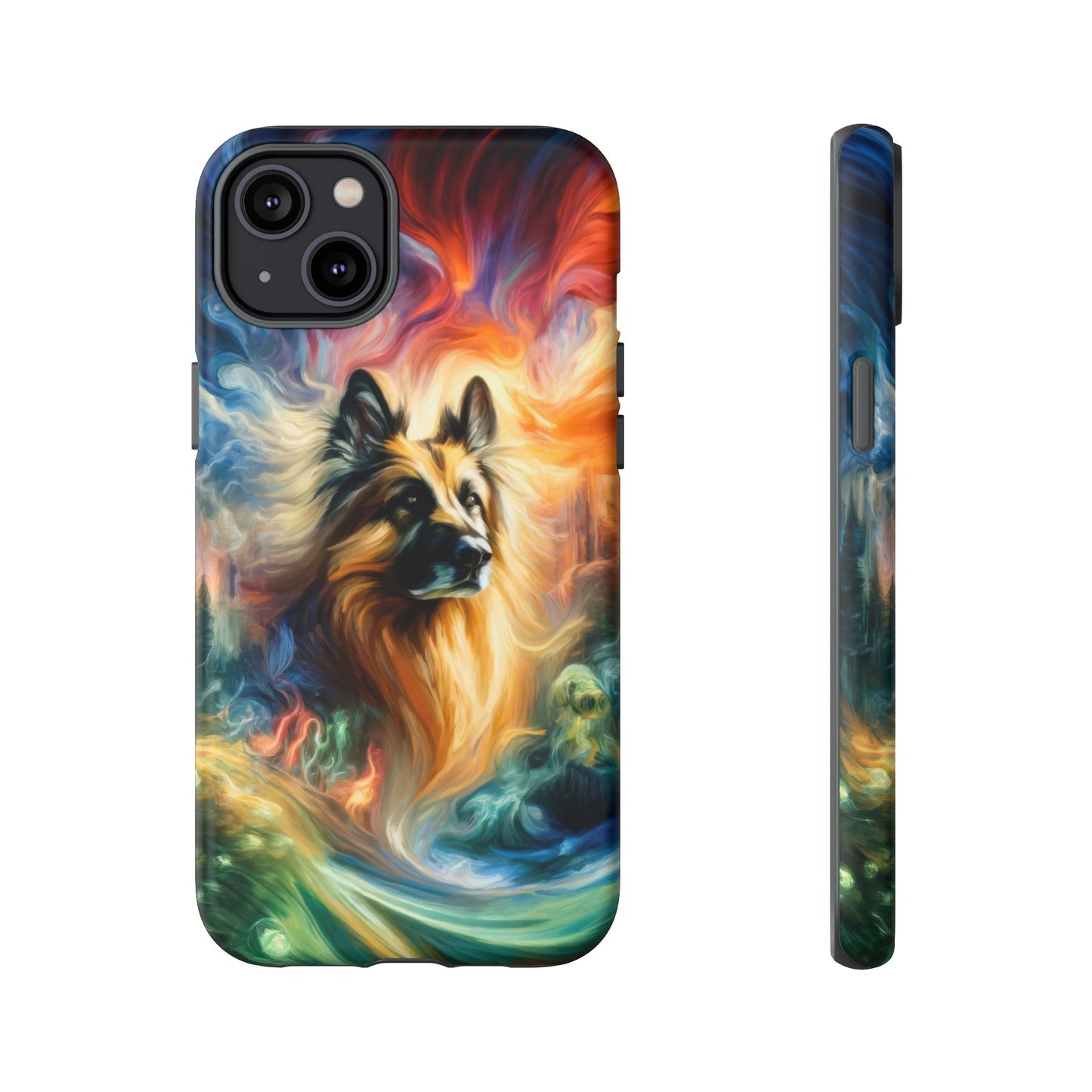 Expressionism and fantasy German Shepherd Phone Case