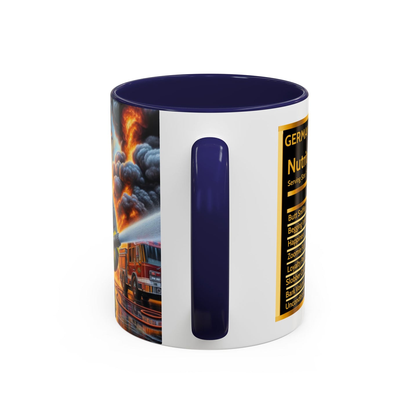 German Shepherd Fireman Coffee Mug