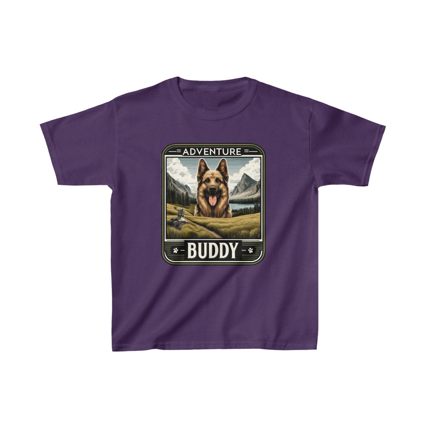 Adventure Buddy Kids Size T-Shirt (Multi colors) (German Shepherd)