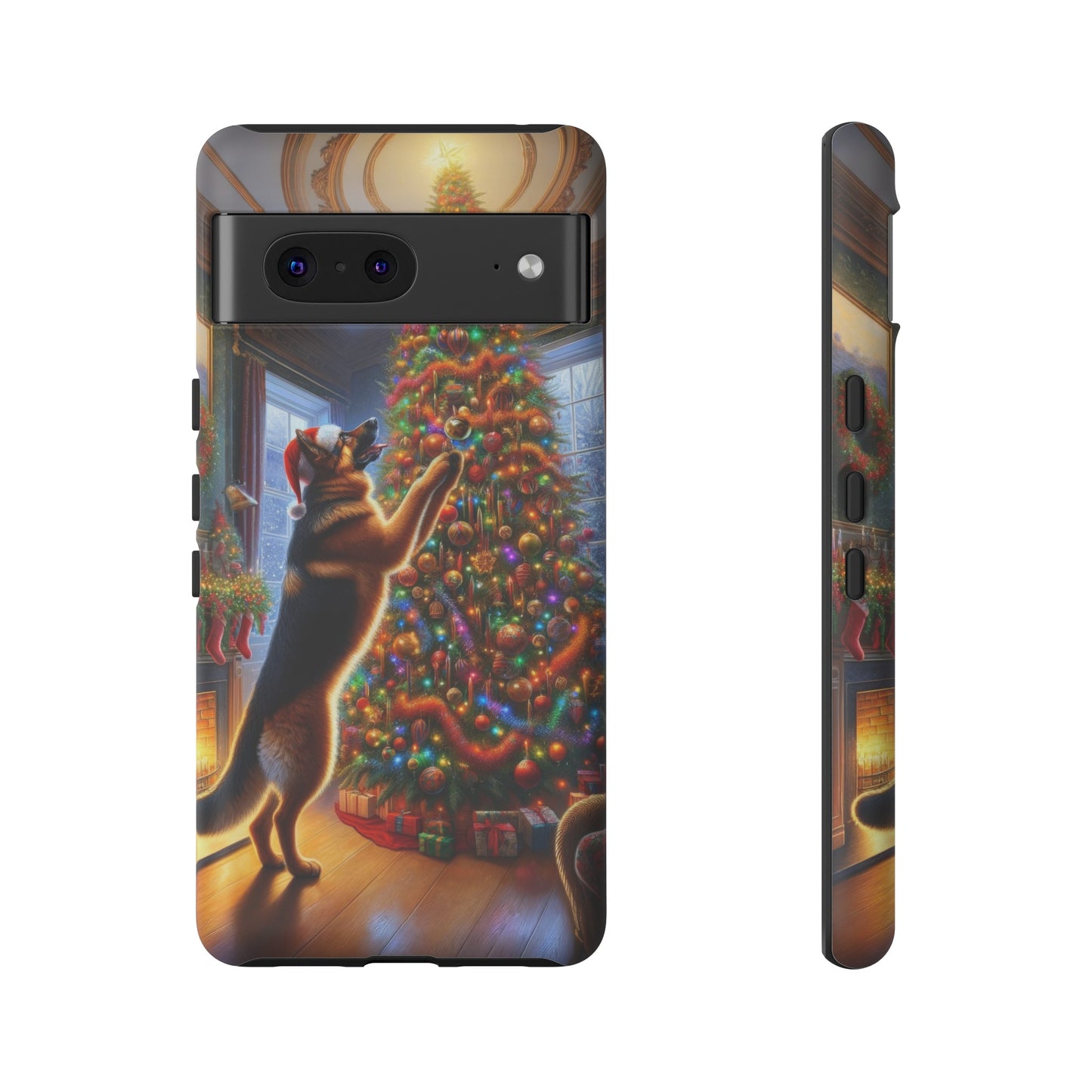 German Shepherd Christmas Tree Phone Case