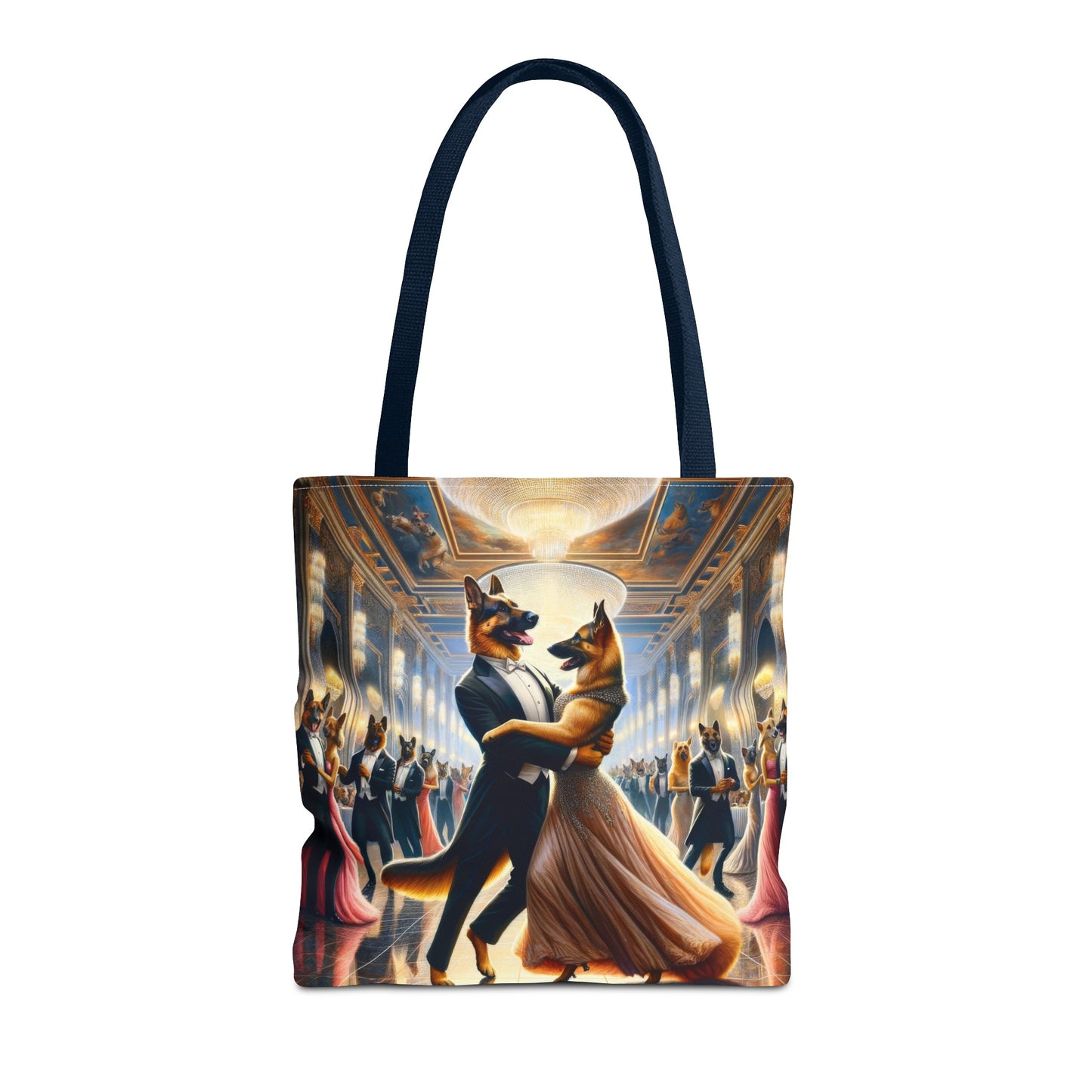 Dancing German Shepherds Tote Bag