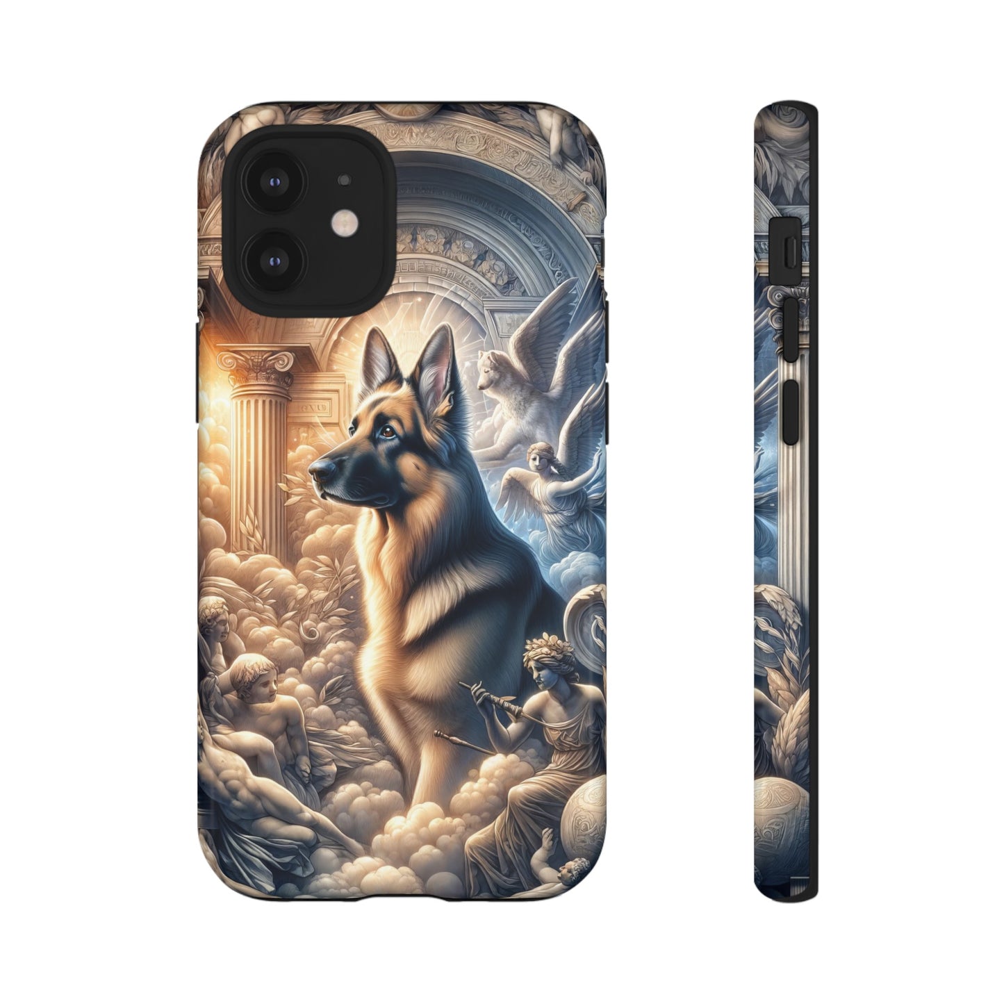 Neo-classicism and dreamy fantasy German Shepherd Phone Case