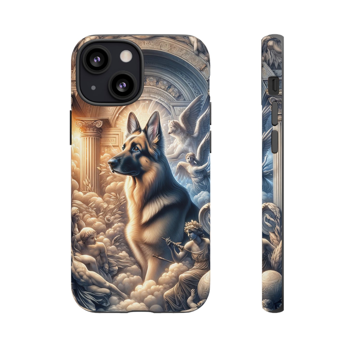 Neo-classicism and dreamy fantasy German Shepherd Phone Case