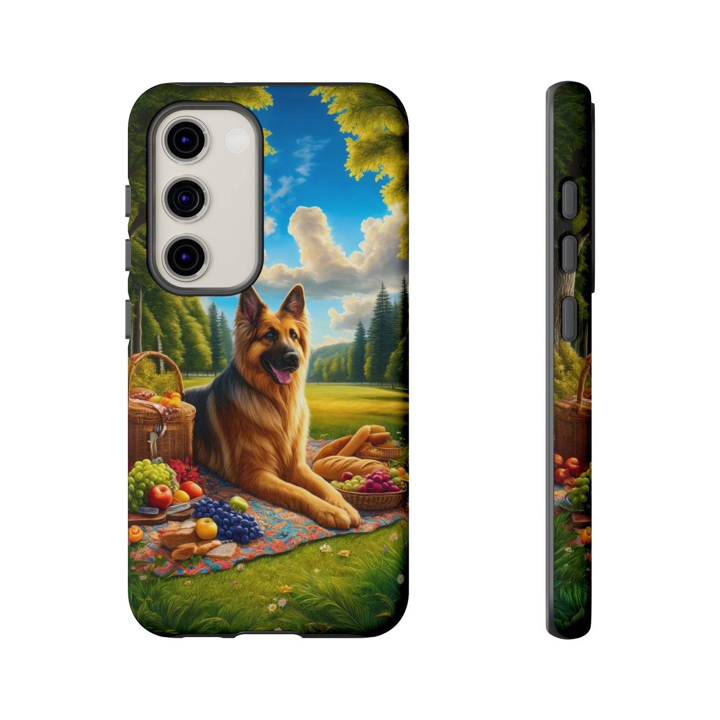 German Shepherd Giving a Speech Phone Case