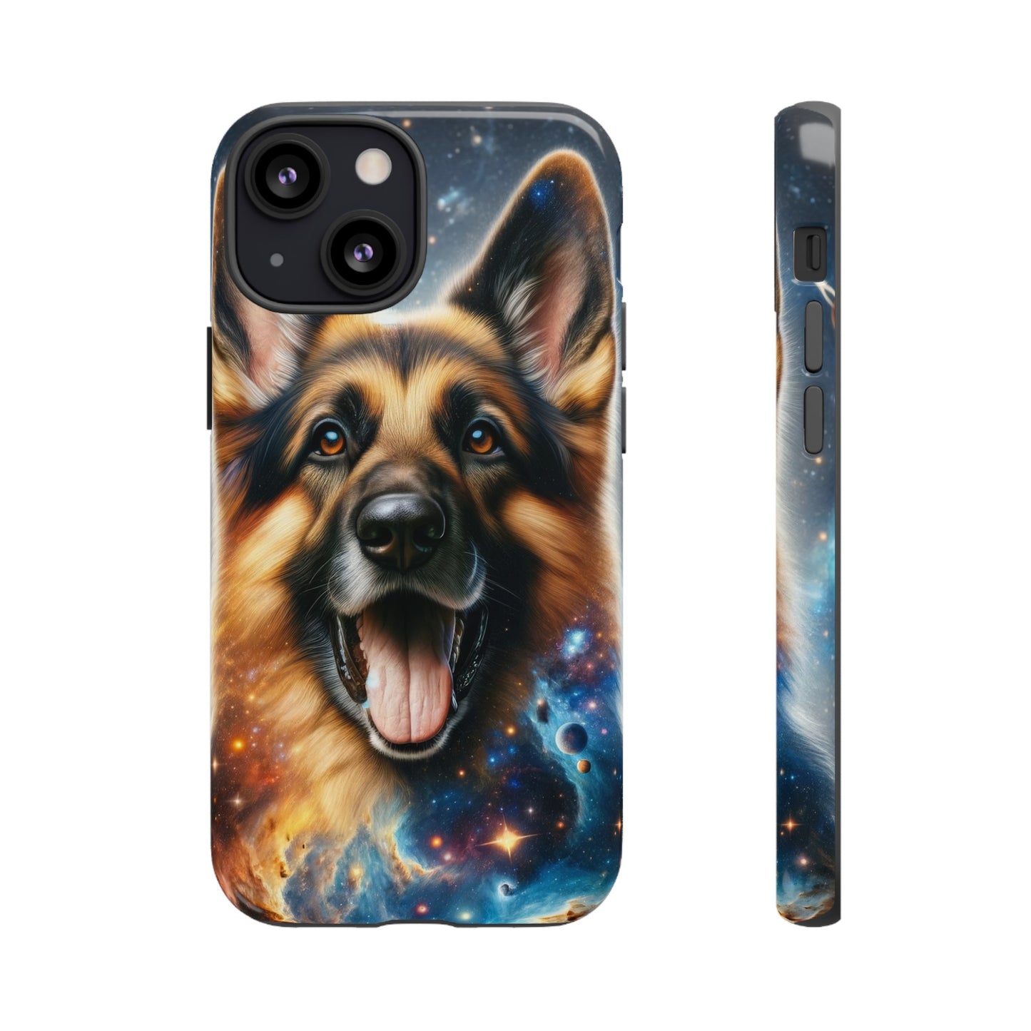 German Shepherd in Space Tough Phone Case