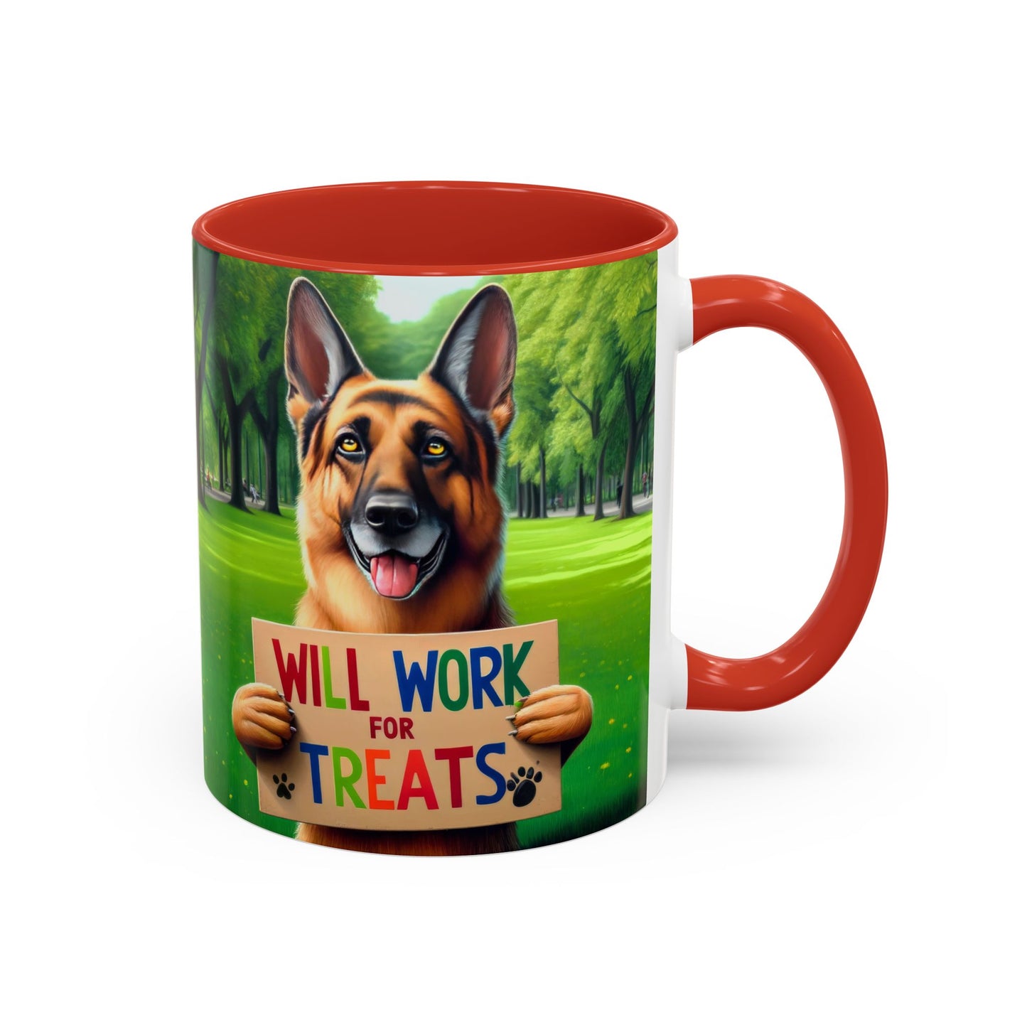 German Shepherd Begger Coffee Mug