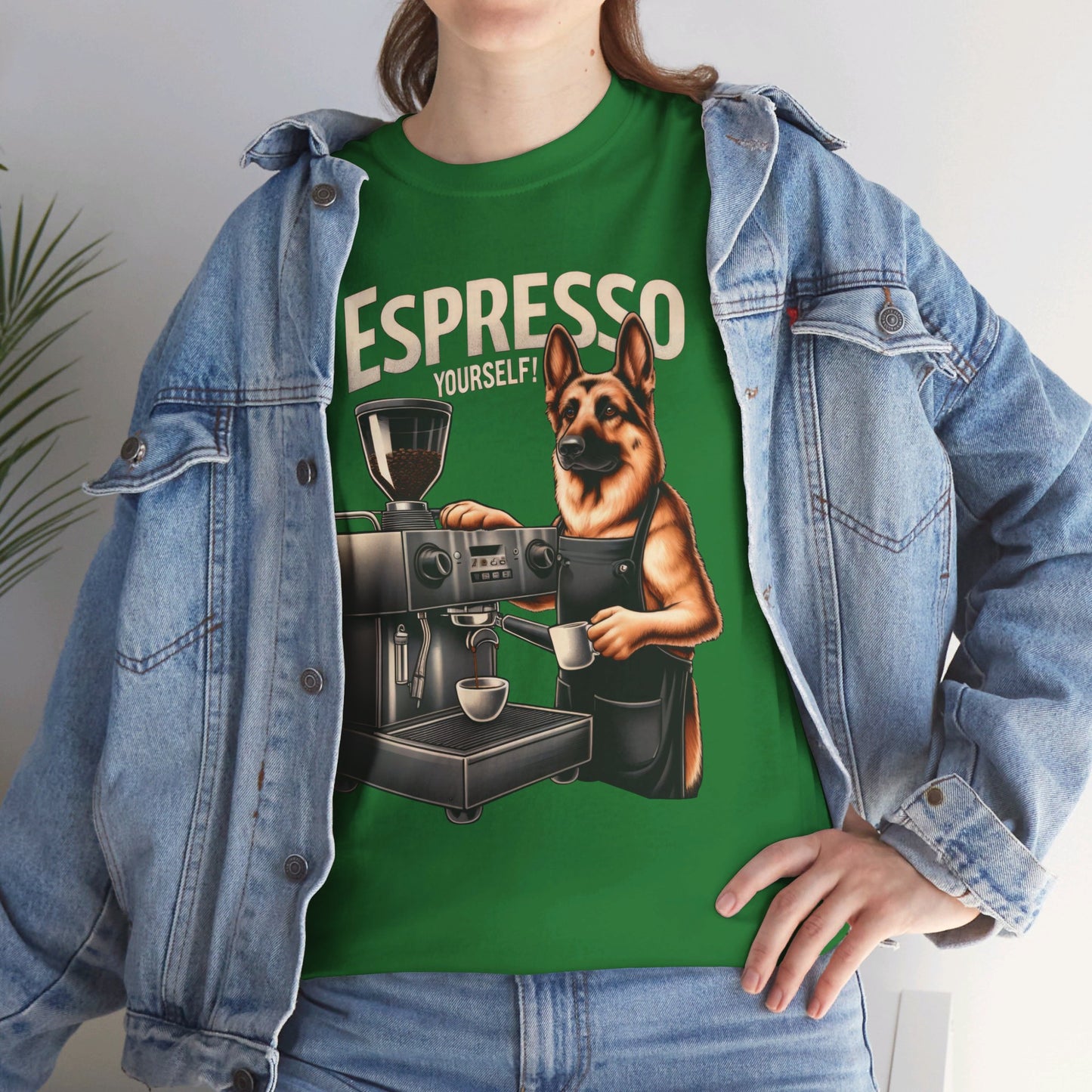 Espresso Yourself T-Shirt (13 colors) (German Shepherd)