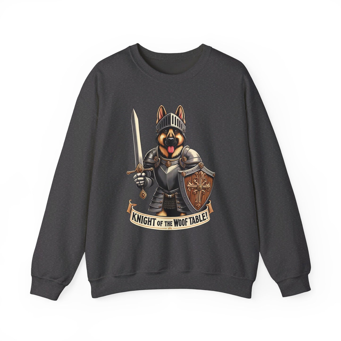 Knight of the Wolf Table Sweatshirt (10 colors) (German Shepherd)