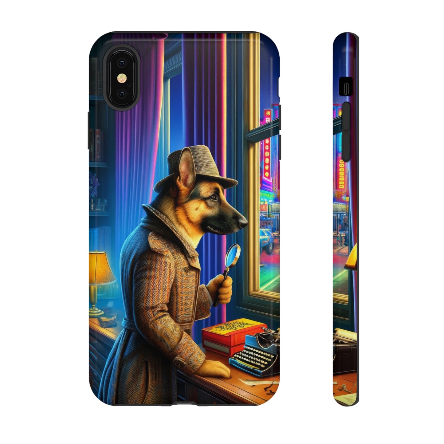 German Shepherd Detective Phone Case