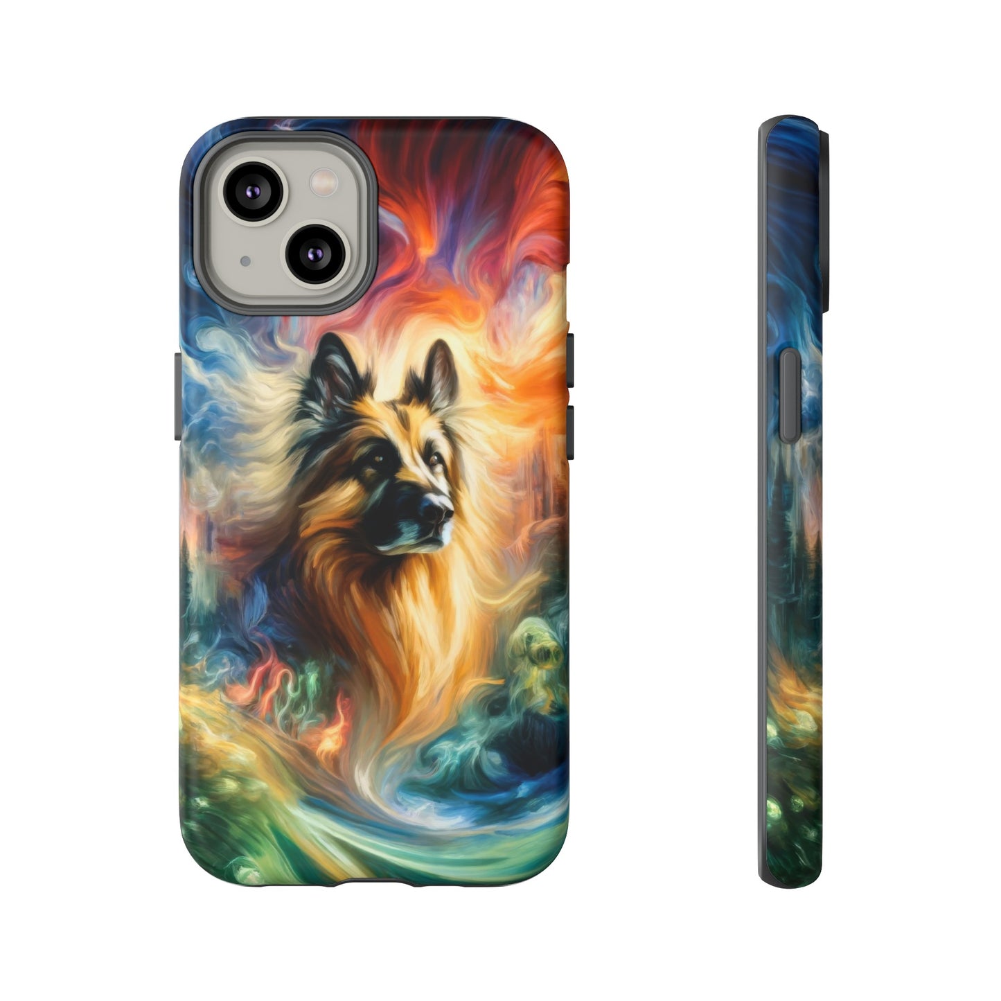 Expressionism and fantasy German Shepherd Phone Case