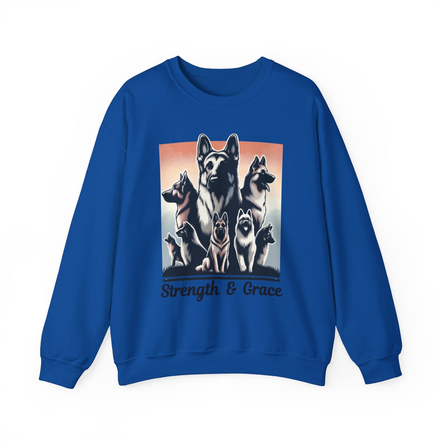 Strength And Grace Sweatshirt (10 colors) (German Shepherd)