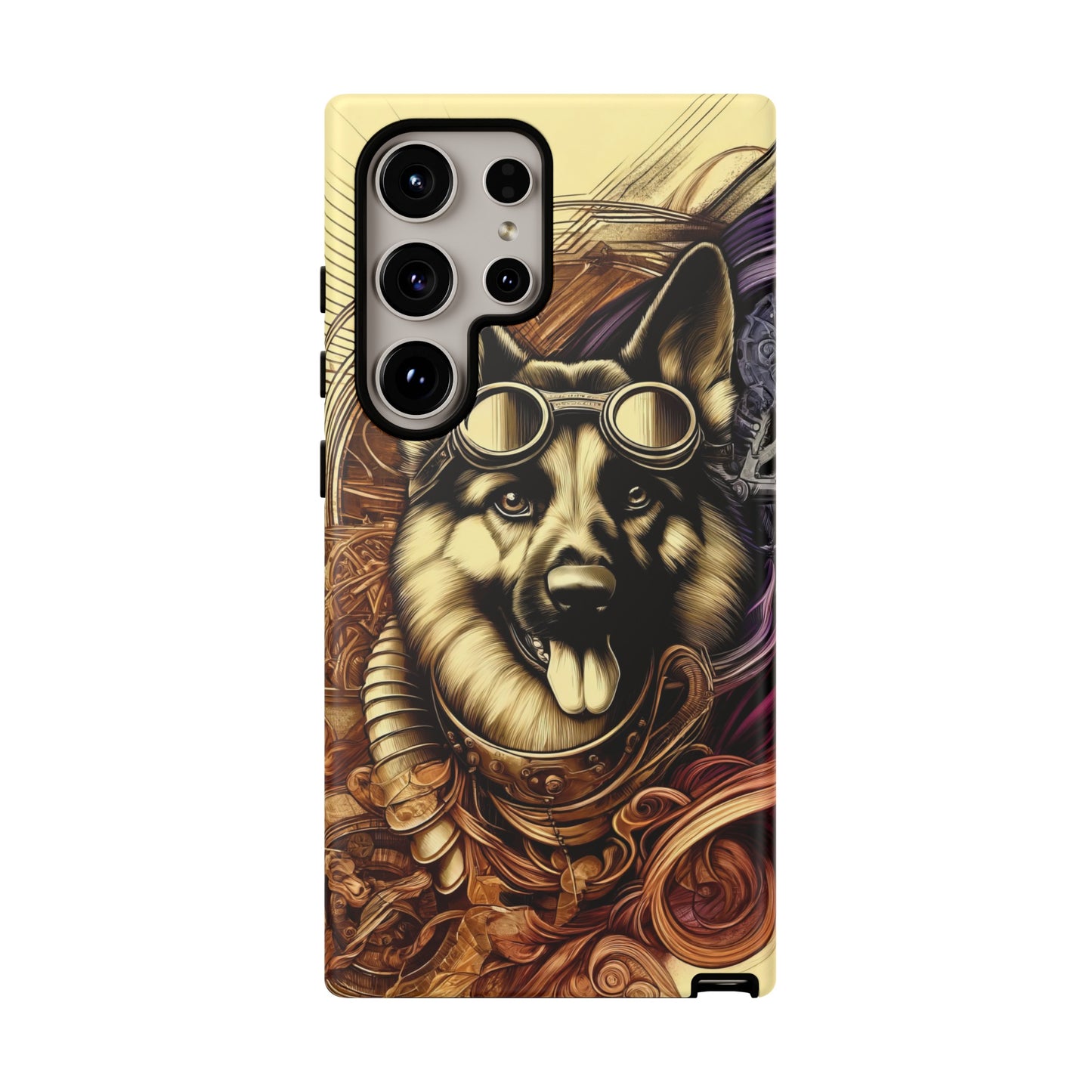 Steampunk German Shepherd Phone Case