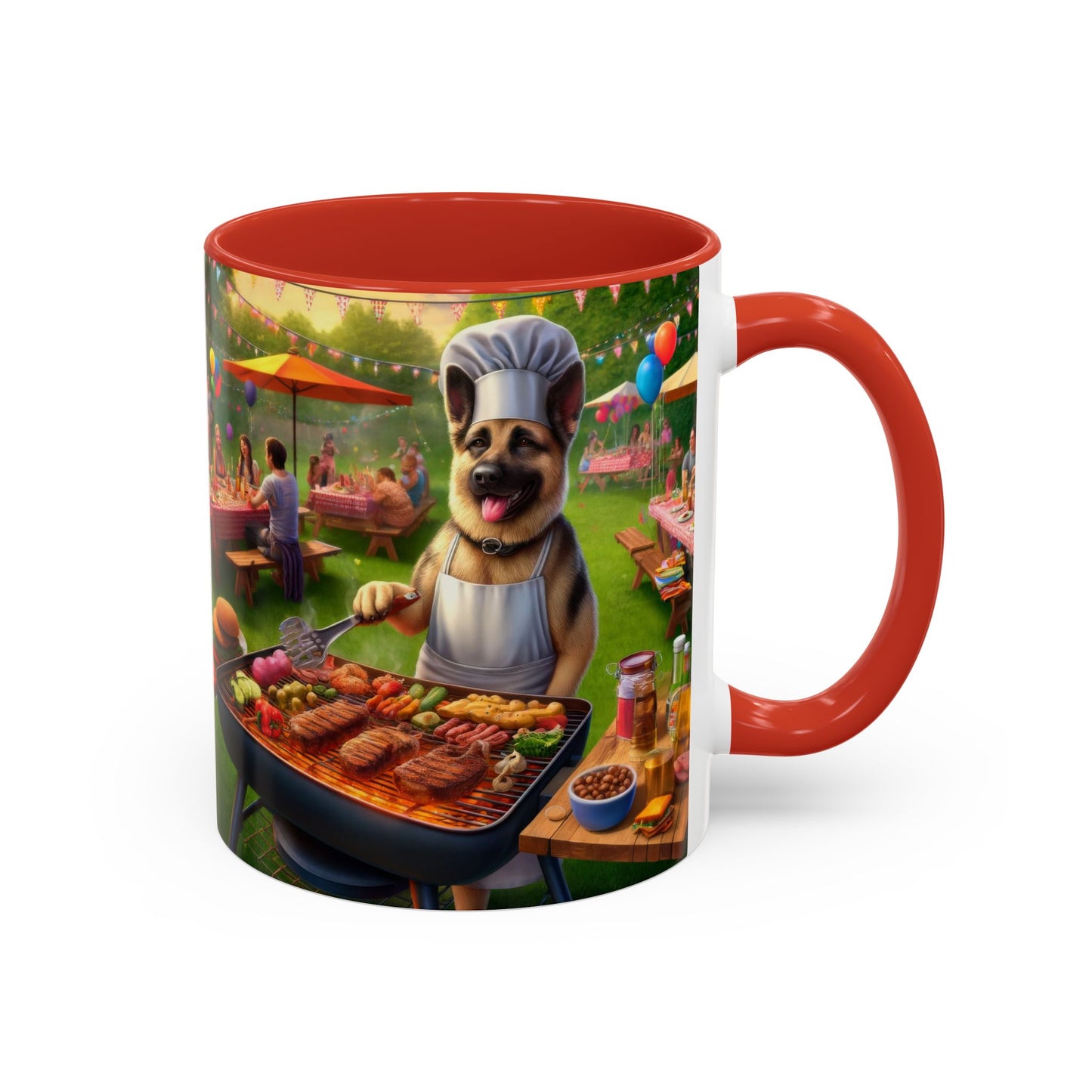 German Shepherd Barbecue Party Coffee Mug