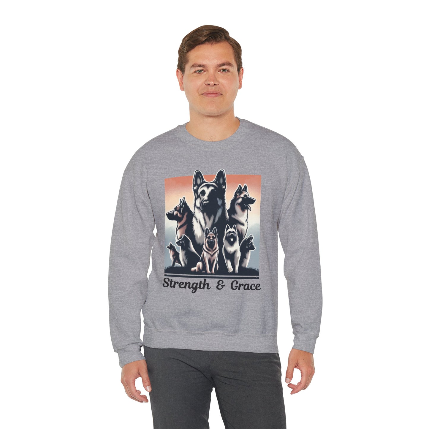 Strength And Grace Sweatshirt (10 colors) (German Shepherd)