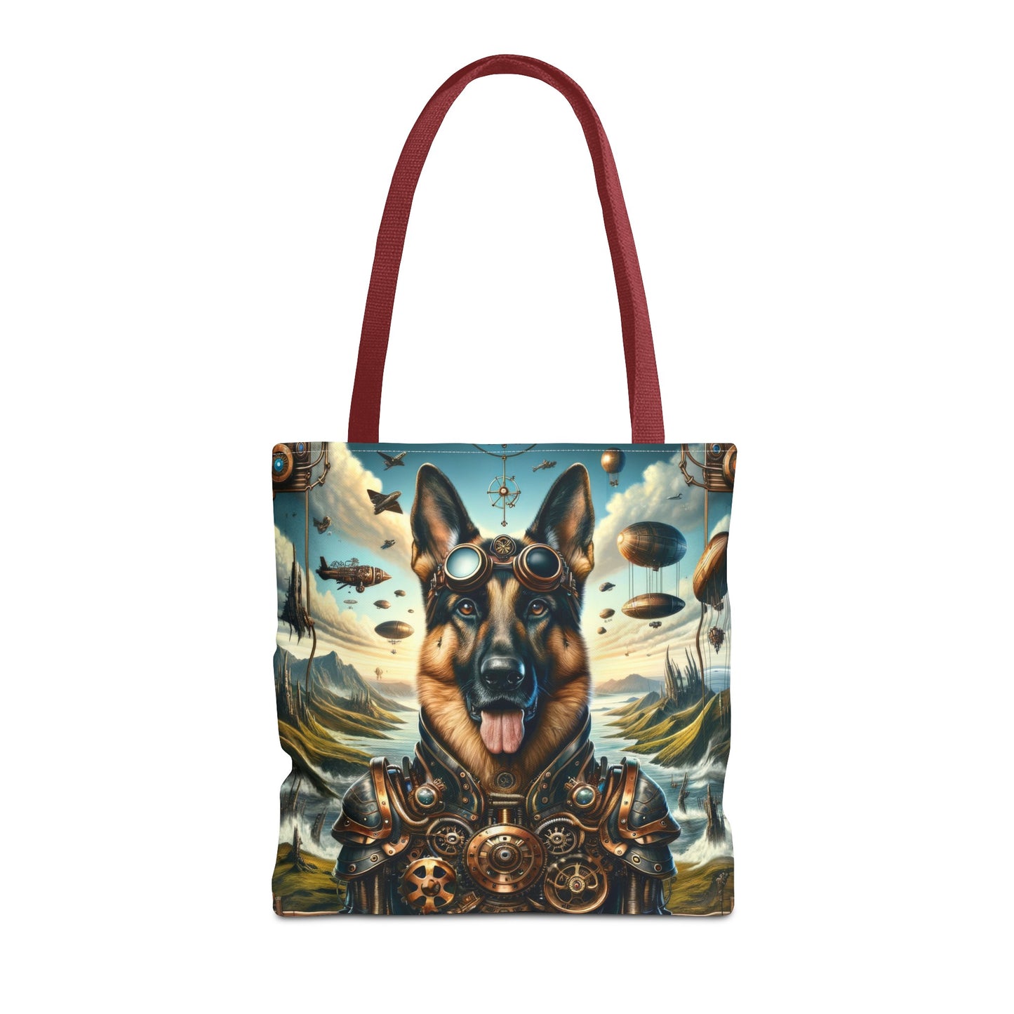 Steampunk Fantasy German Shepherd V2 Tote Bag