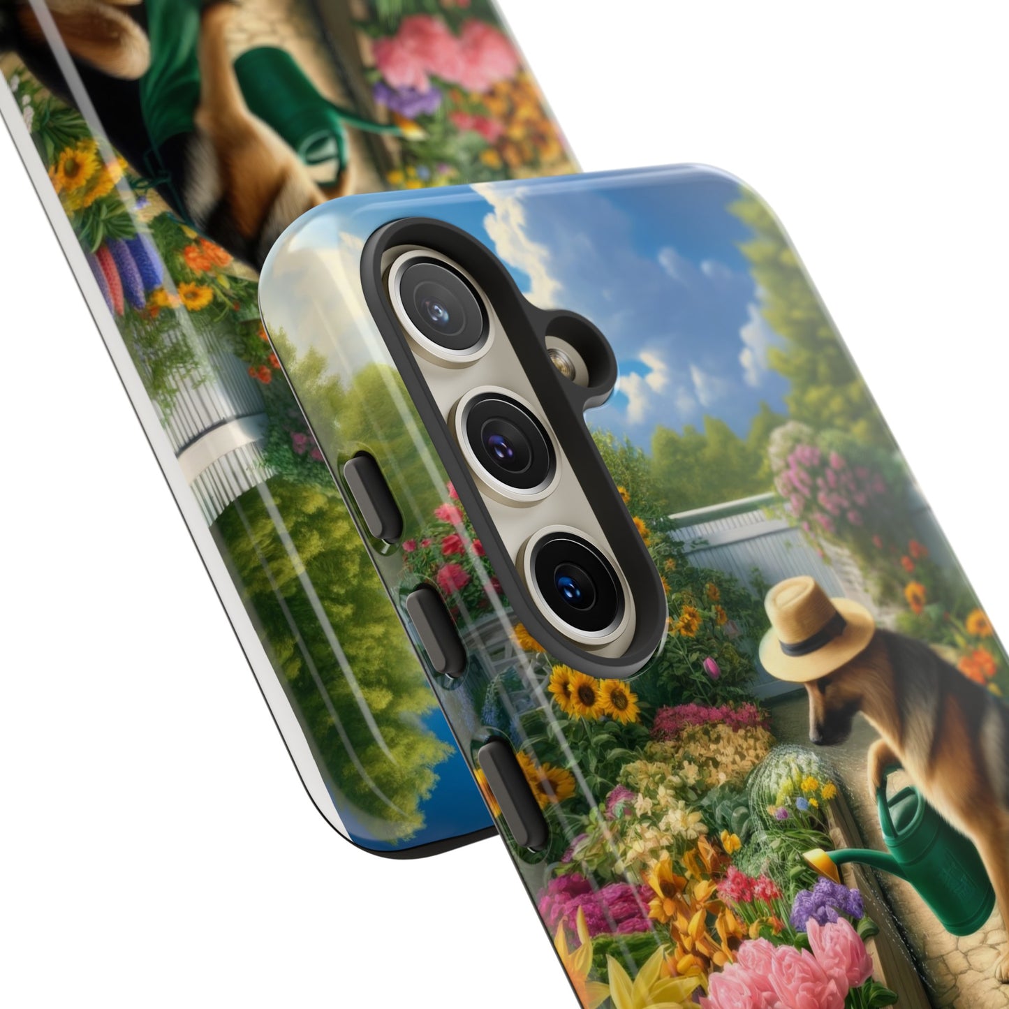 German Shepherd Gardening Phone Case