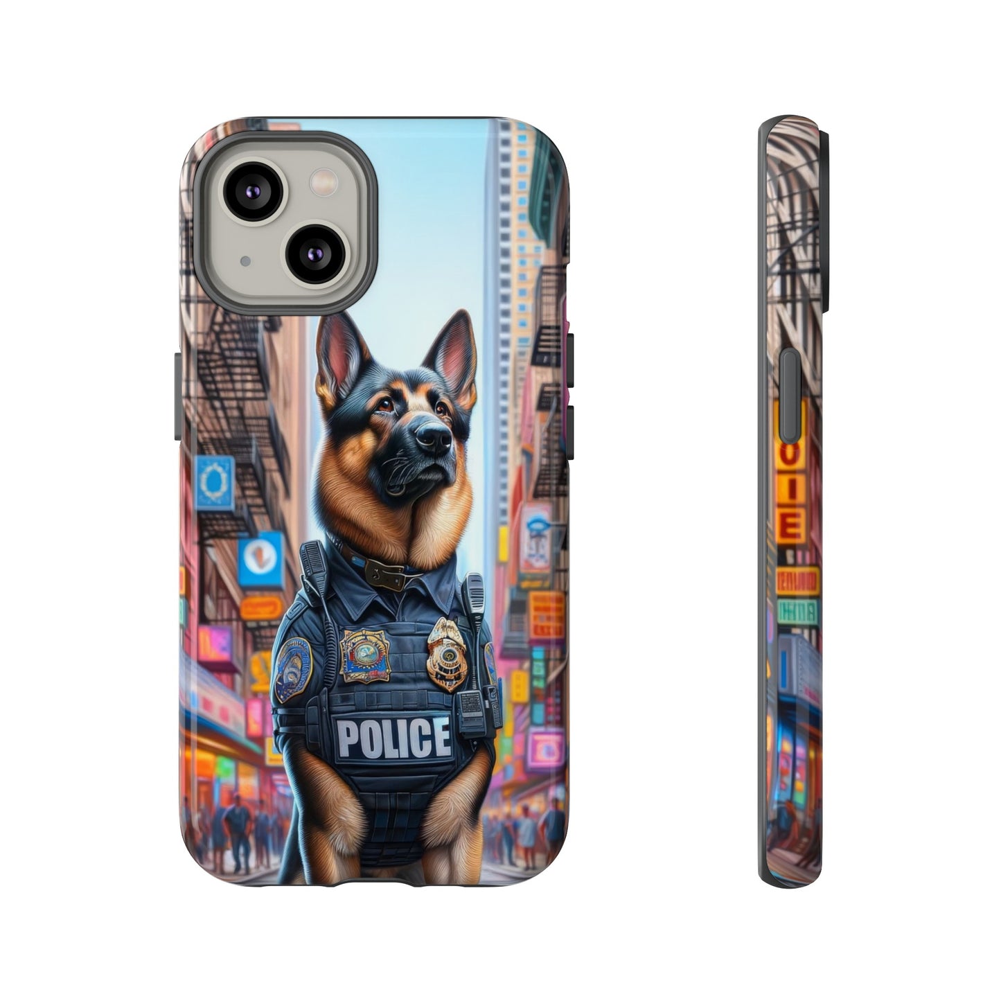 German Shepherd Police Officer Phone Case