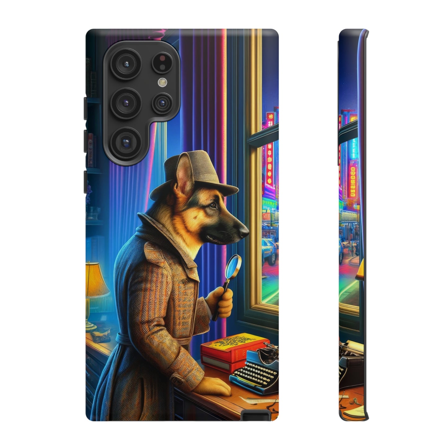 German Shepherd Detective Phone Case