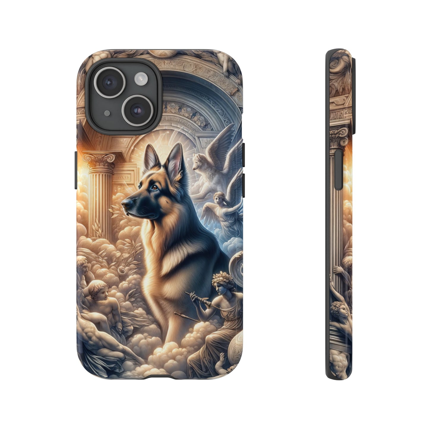 Neo-classicism and dreamy fantasy German Shepherd Phone Case