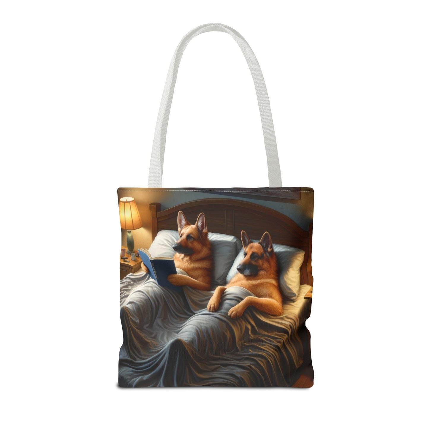 Sleeping German Shepherds Tote Bag