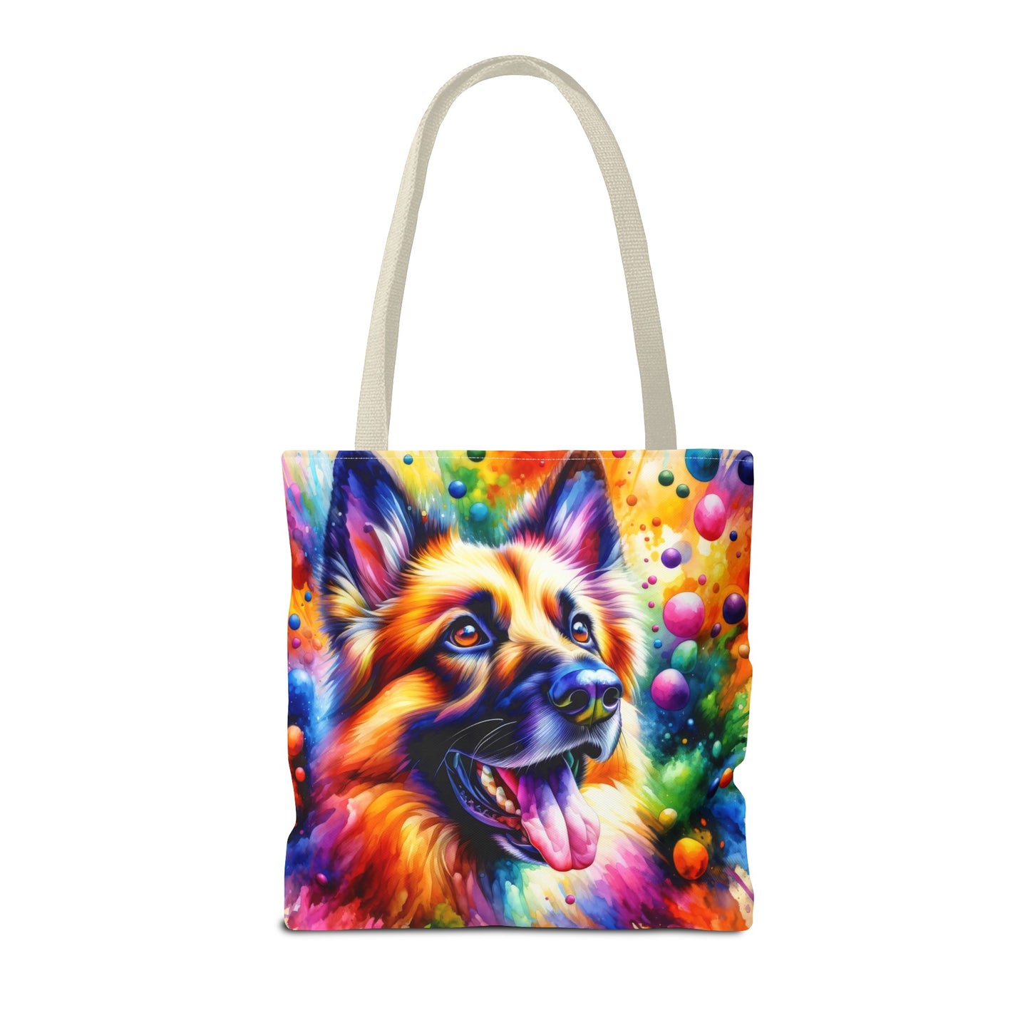 German Shepherd in Watercolor Tote Bag