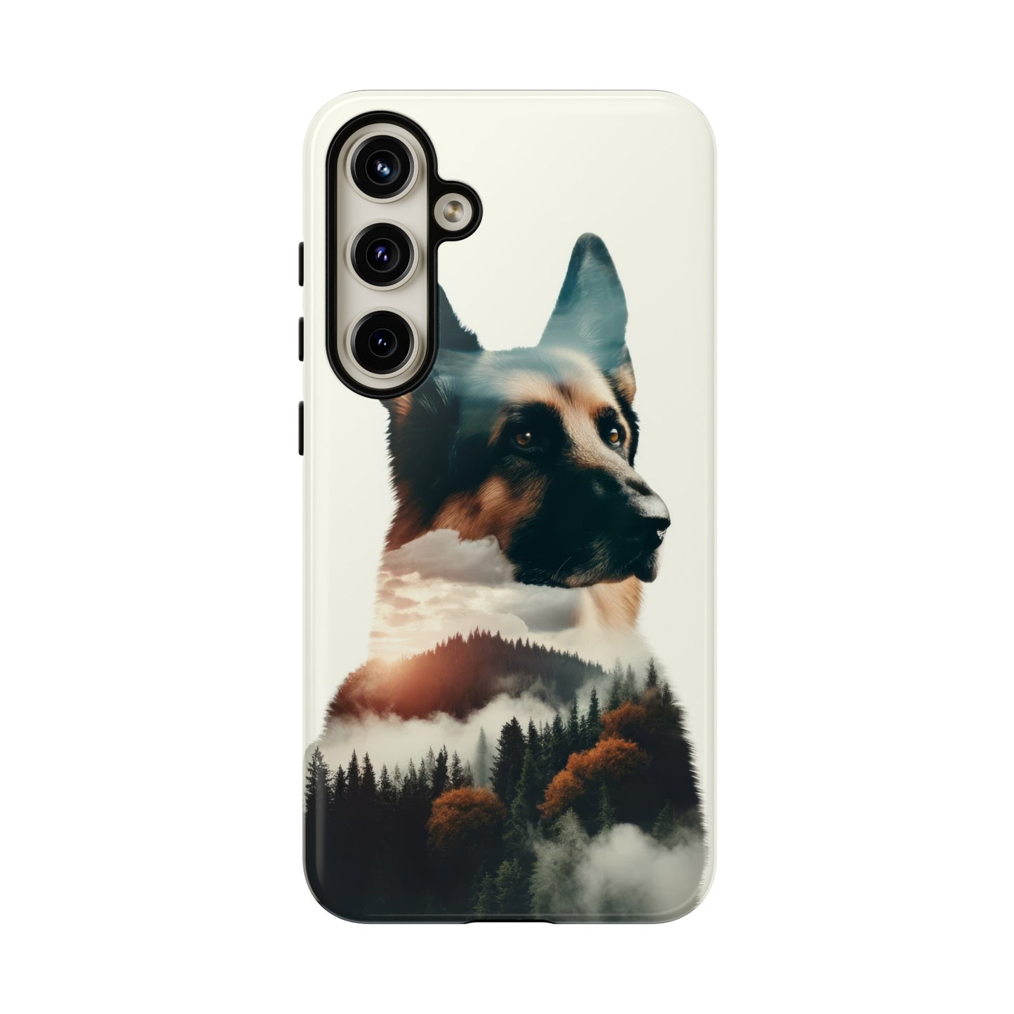 Romanticism and double exposure German Shepherd Phone Case