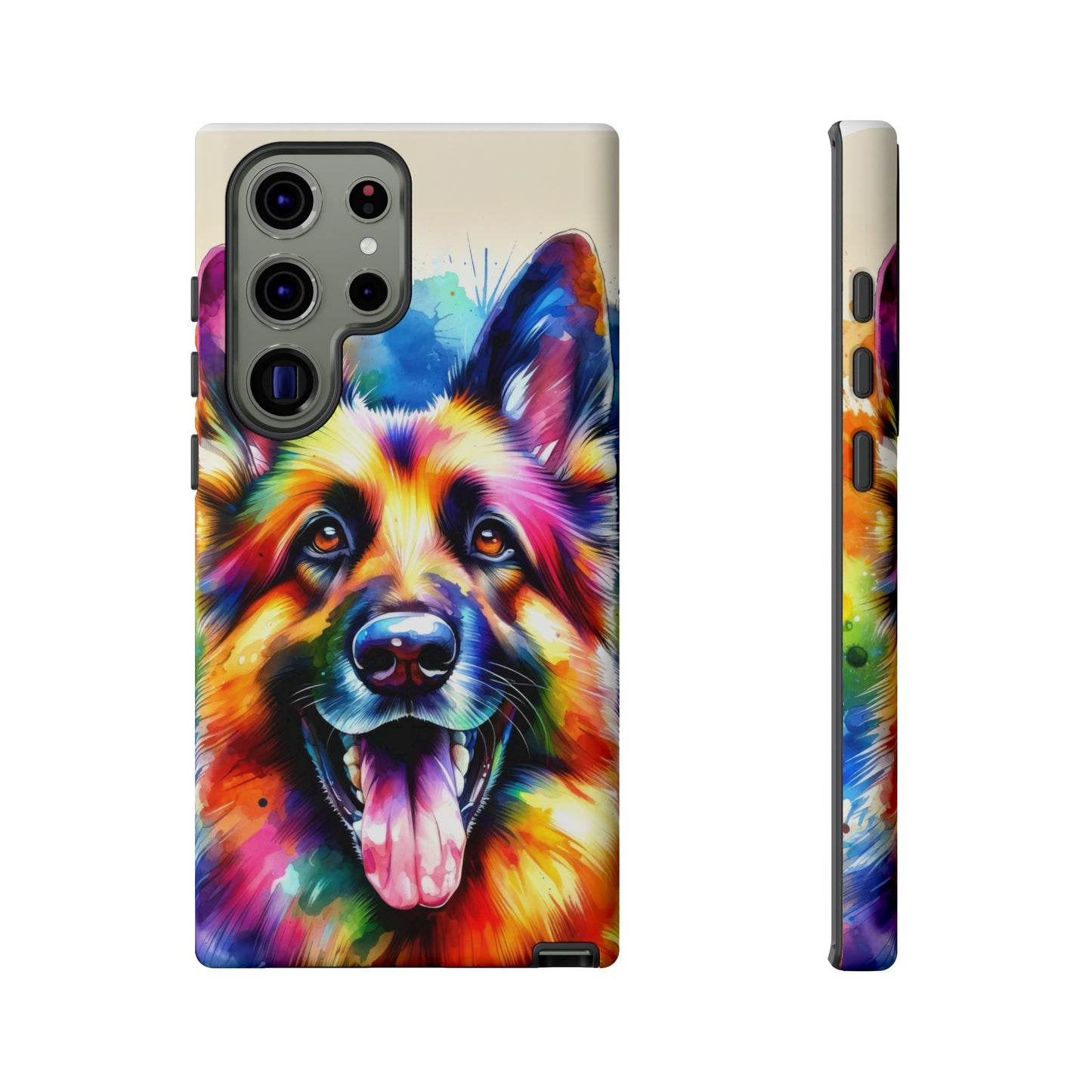 German Shepherd in Watercolor Tough Phone Case