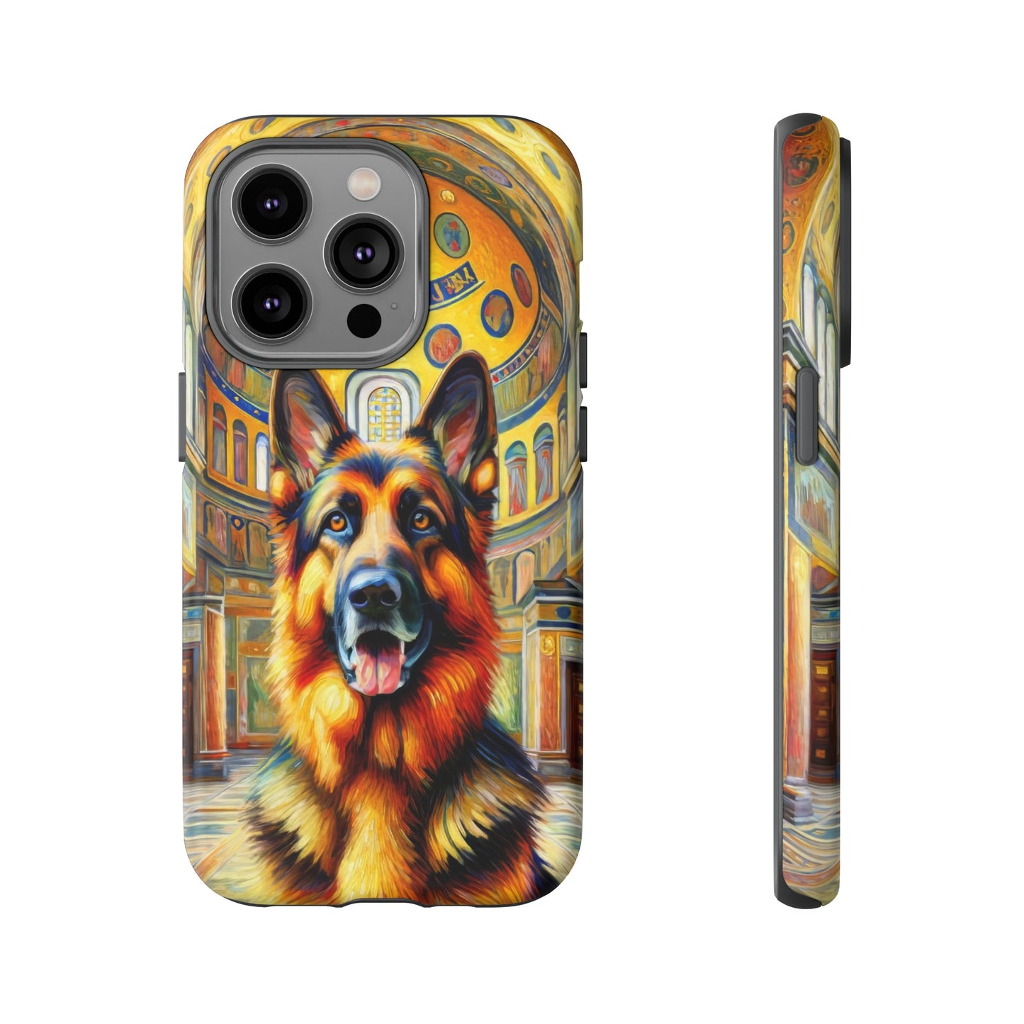 Neo-impressionist German Shepherd Phone Case