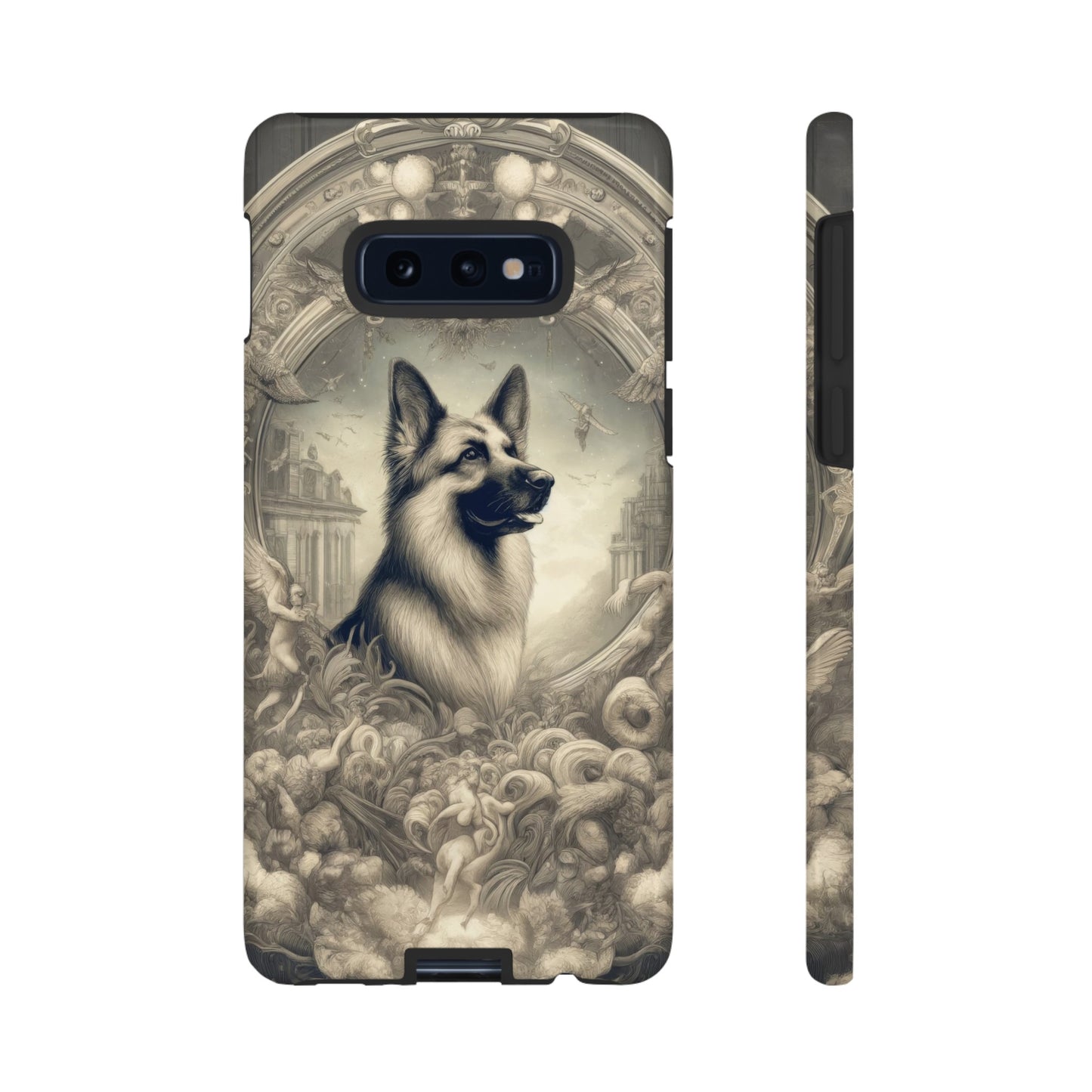 Dreamy fantasy and rococo German Shepherd Phone Case