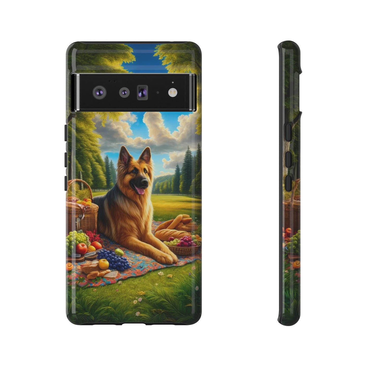 German Shepherd Giving a Speech Phone Case