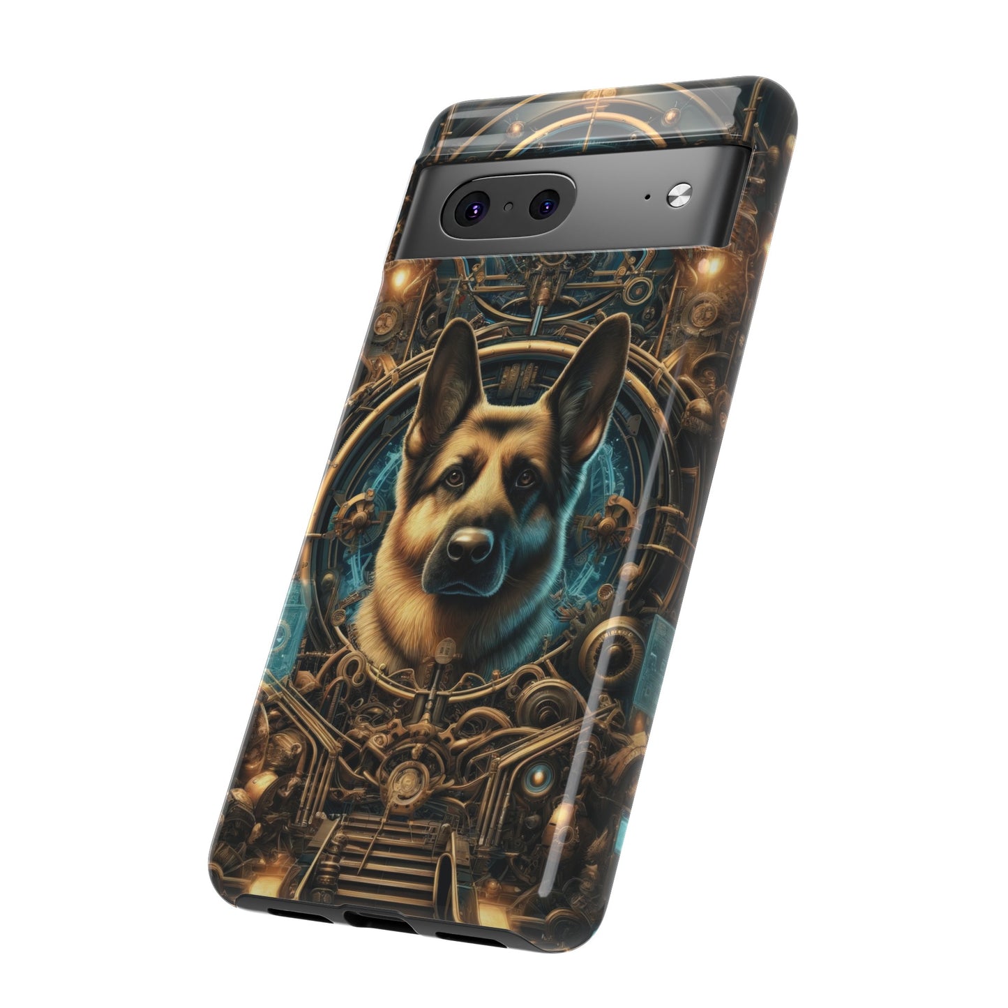 Steampunk Fantasy V2 German Shepherd Phone Case