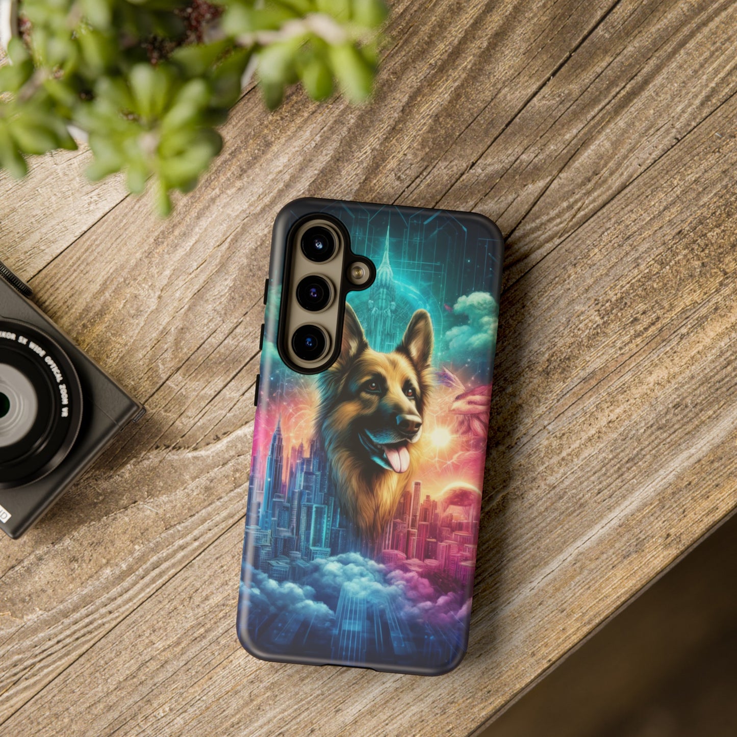 Dreamy fantasy German Shepherd Phone Case