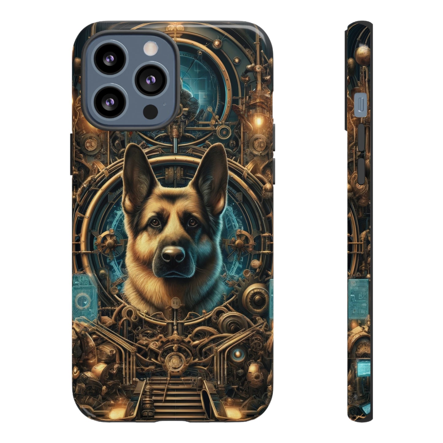 Steampunk Fantasy V2 German Shepherd Phone Case