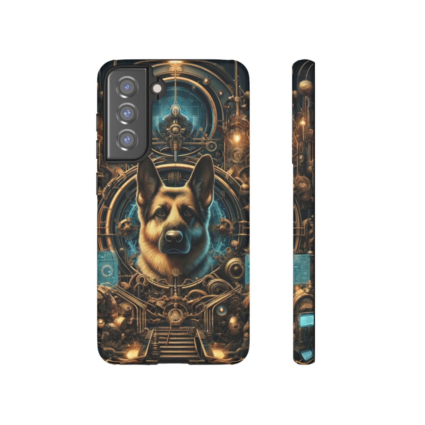 Steampunk Fantasy V2 German Shepherd Phone Case