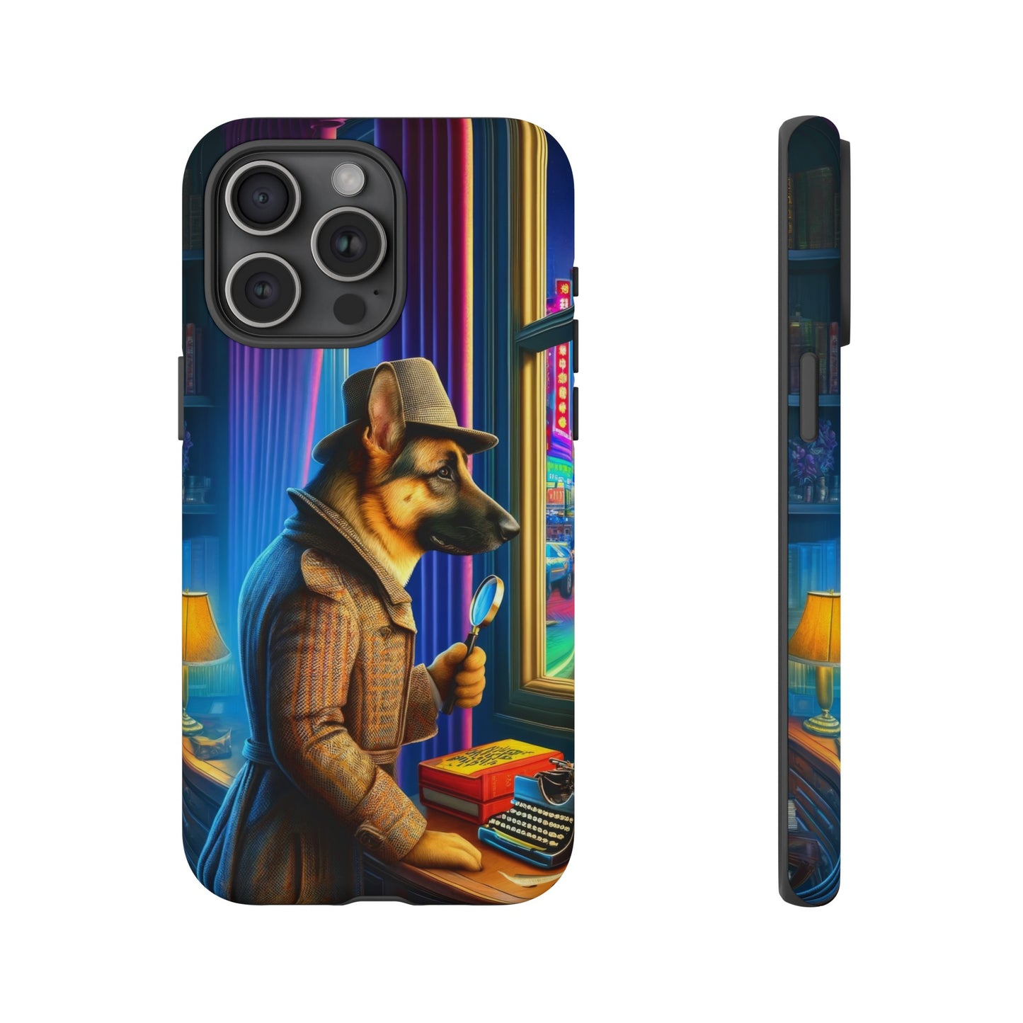 German Shepherd Detective Phone Case