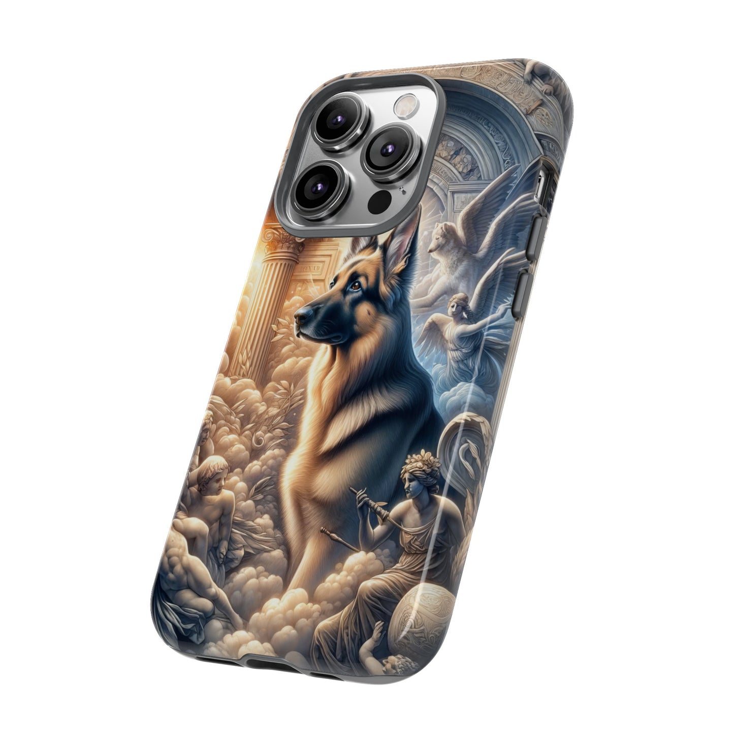 Neo-classicism and dreamy fantasy German Shepherd Phone Case