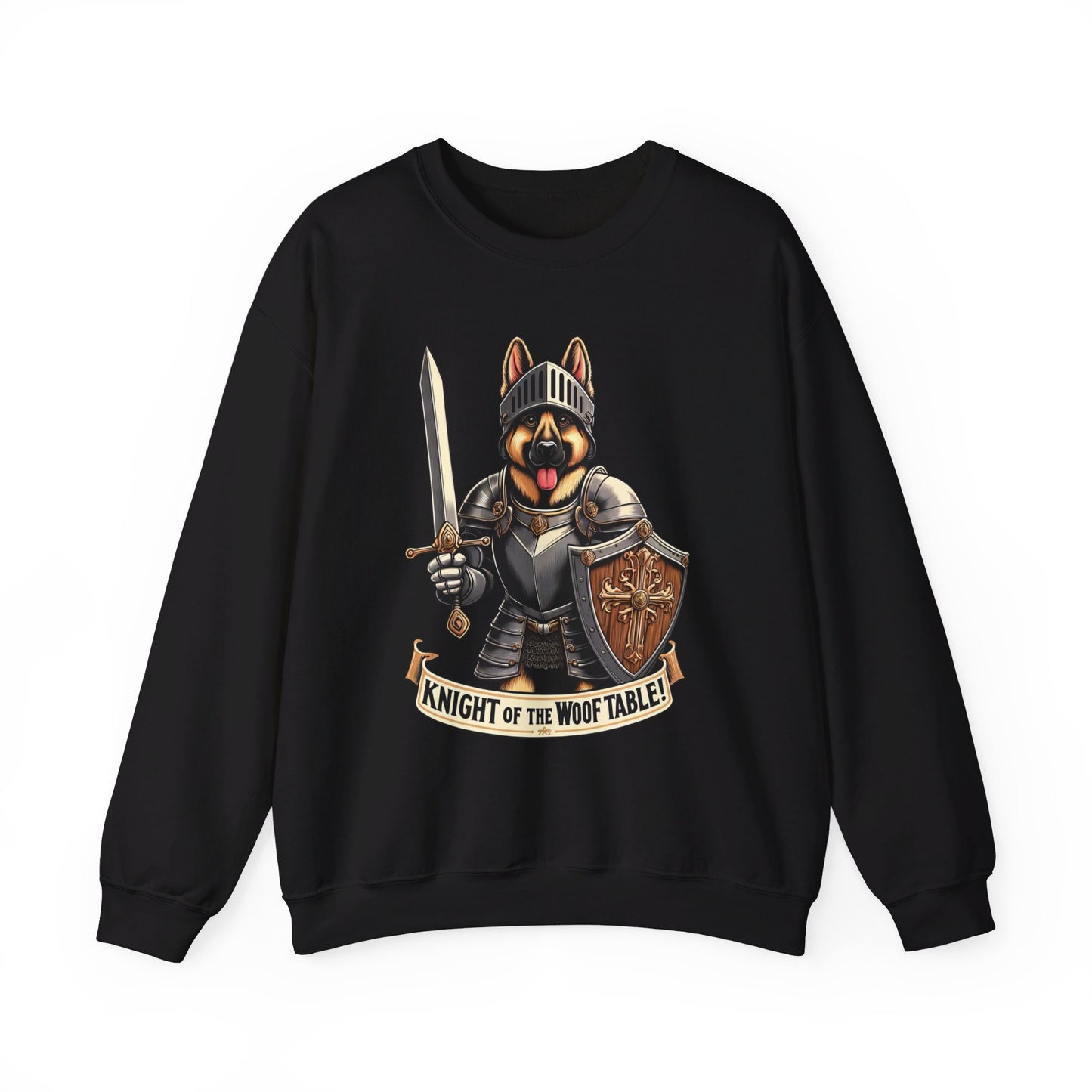 Knight of the Wolf Table Sweatshirt (10 colors) (German Shepherd)