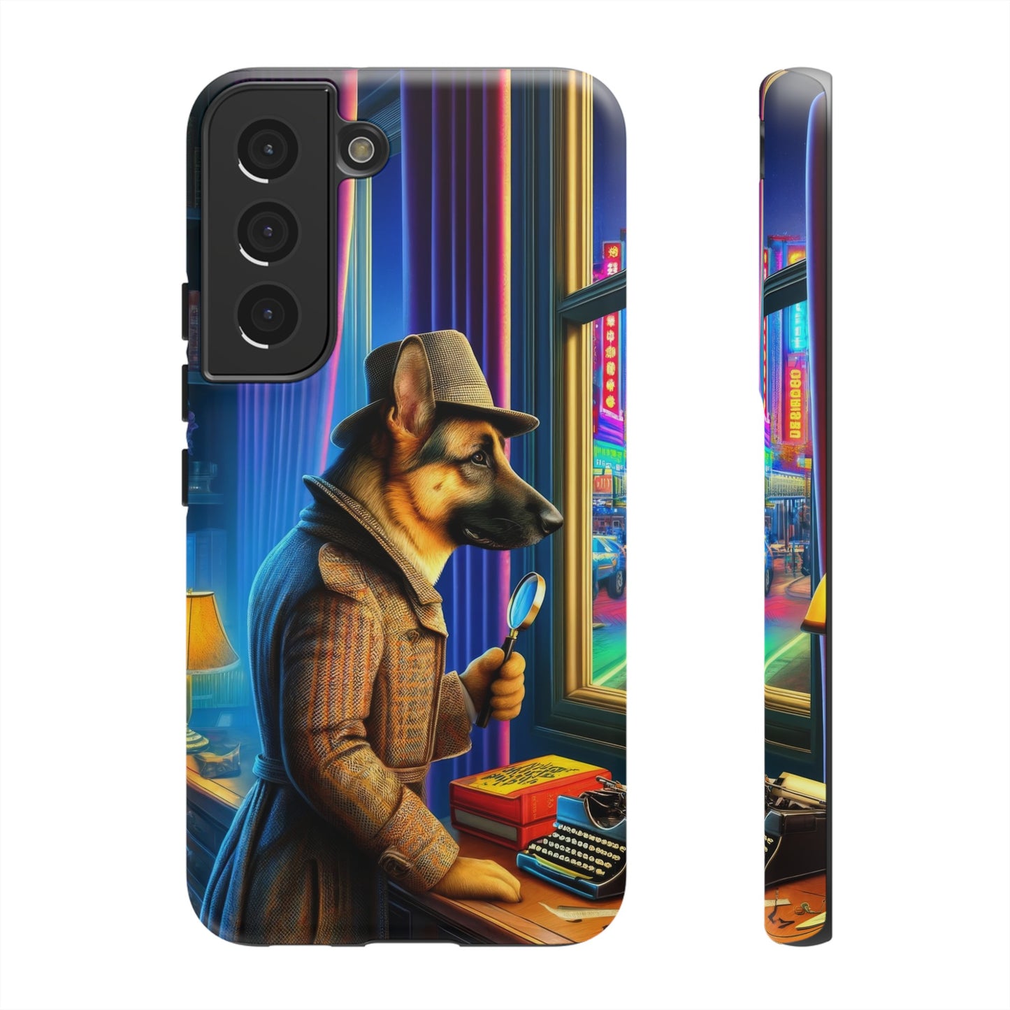 German Shepherd Detective Phone Case