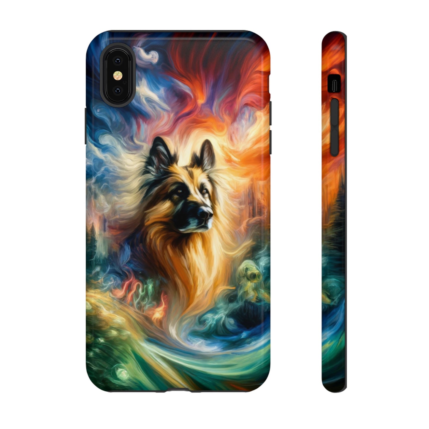 Expressionism and fantasy German Shepherd Phone Case