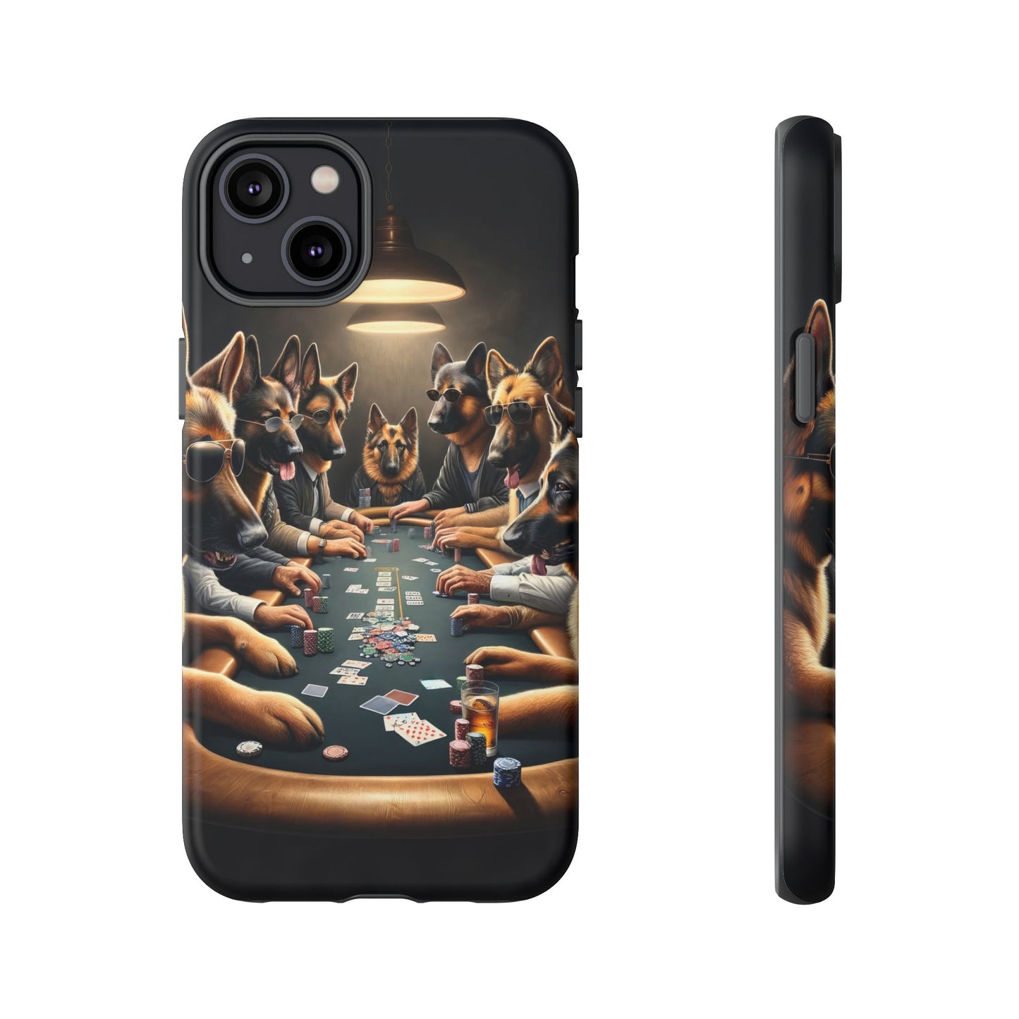 German Shepherds Playing Poker Tough Phone Case