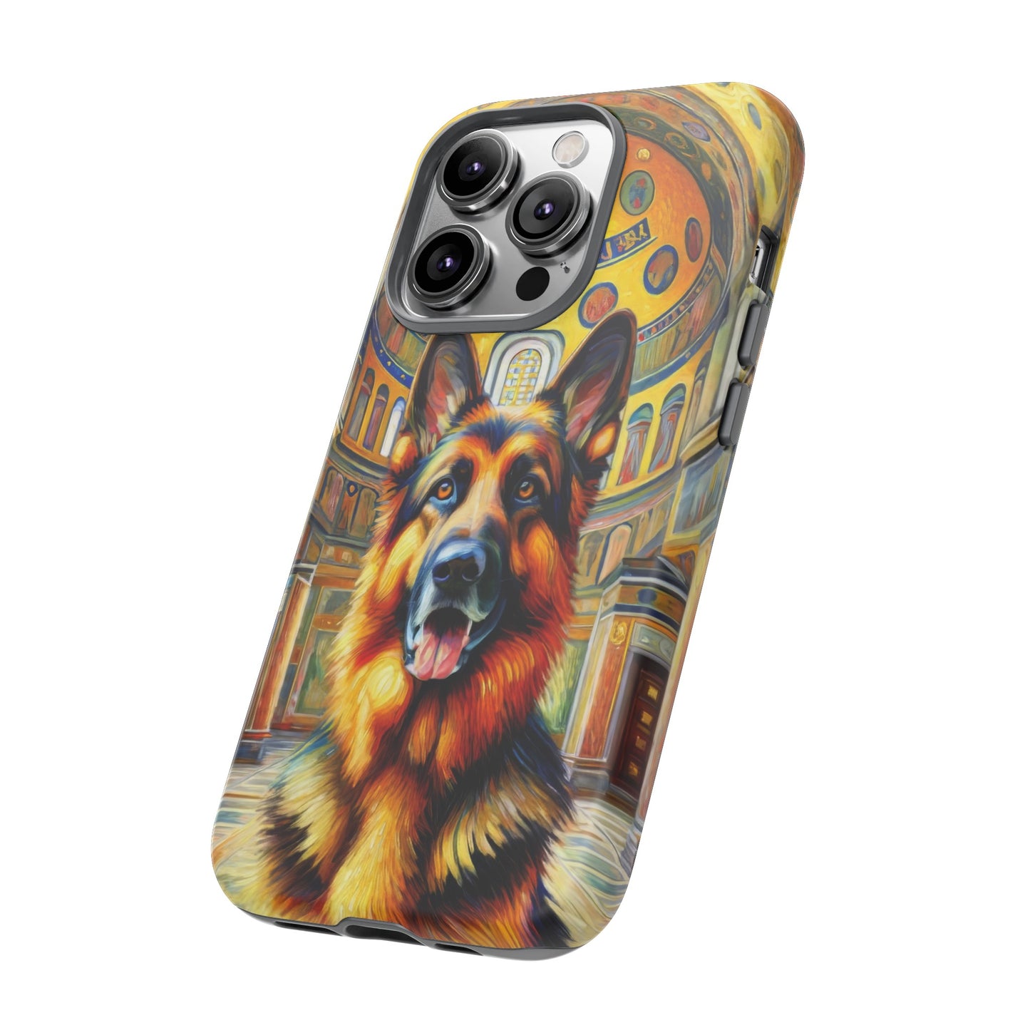 Neo-impressionist German Shepherd Phone Case