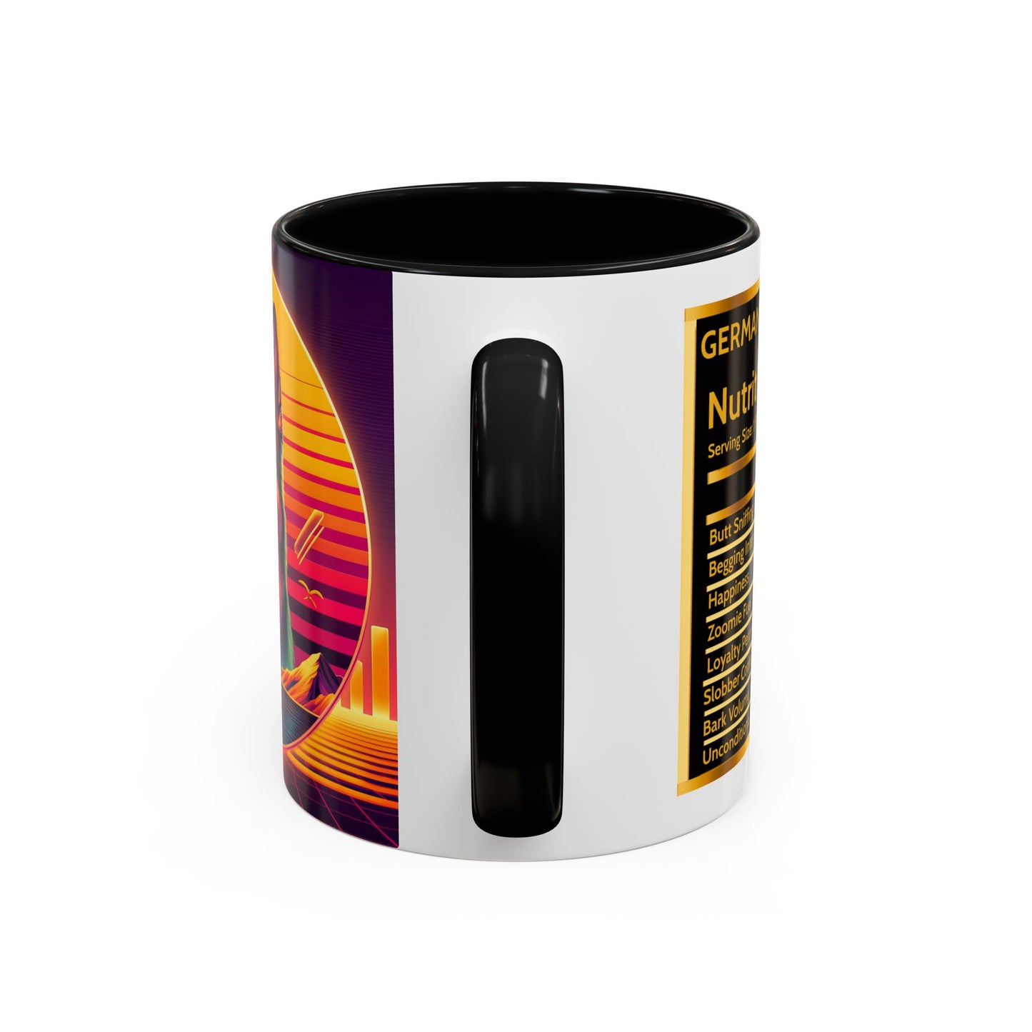 Vaporwave and golden hour German Shepherd Coffee Mug