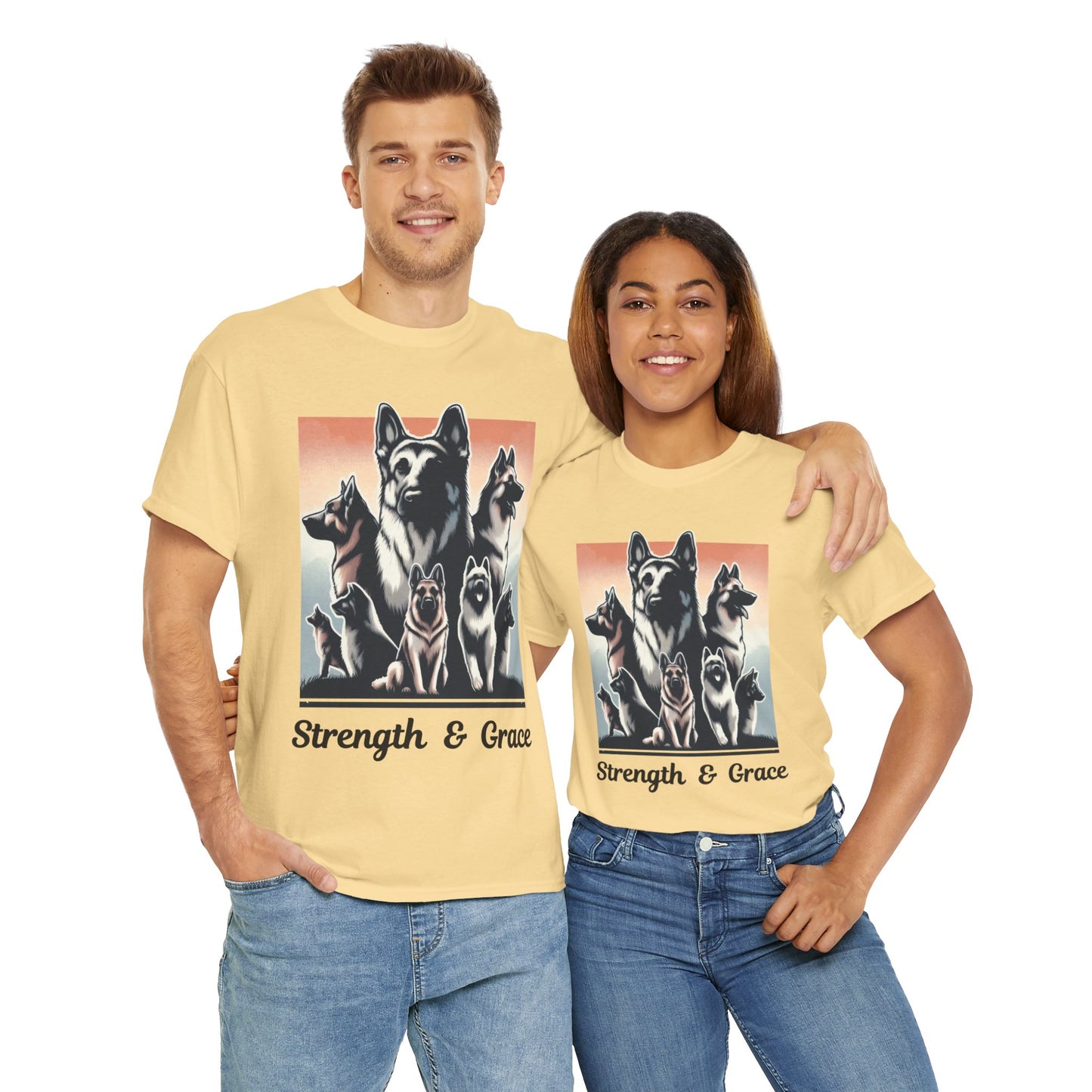 Strength And Grace T-Shirt (13 colors) (German Shepherd)