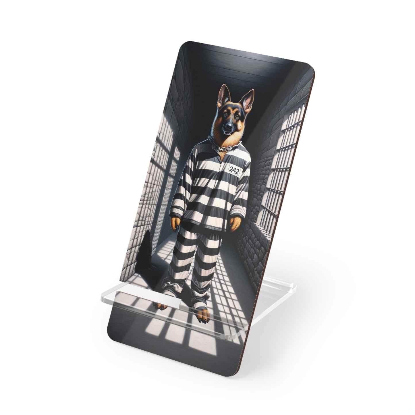 German Shepherd as a Prisoner Smartphone Stand