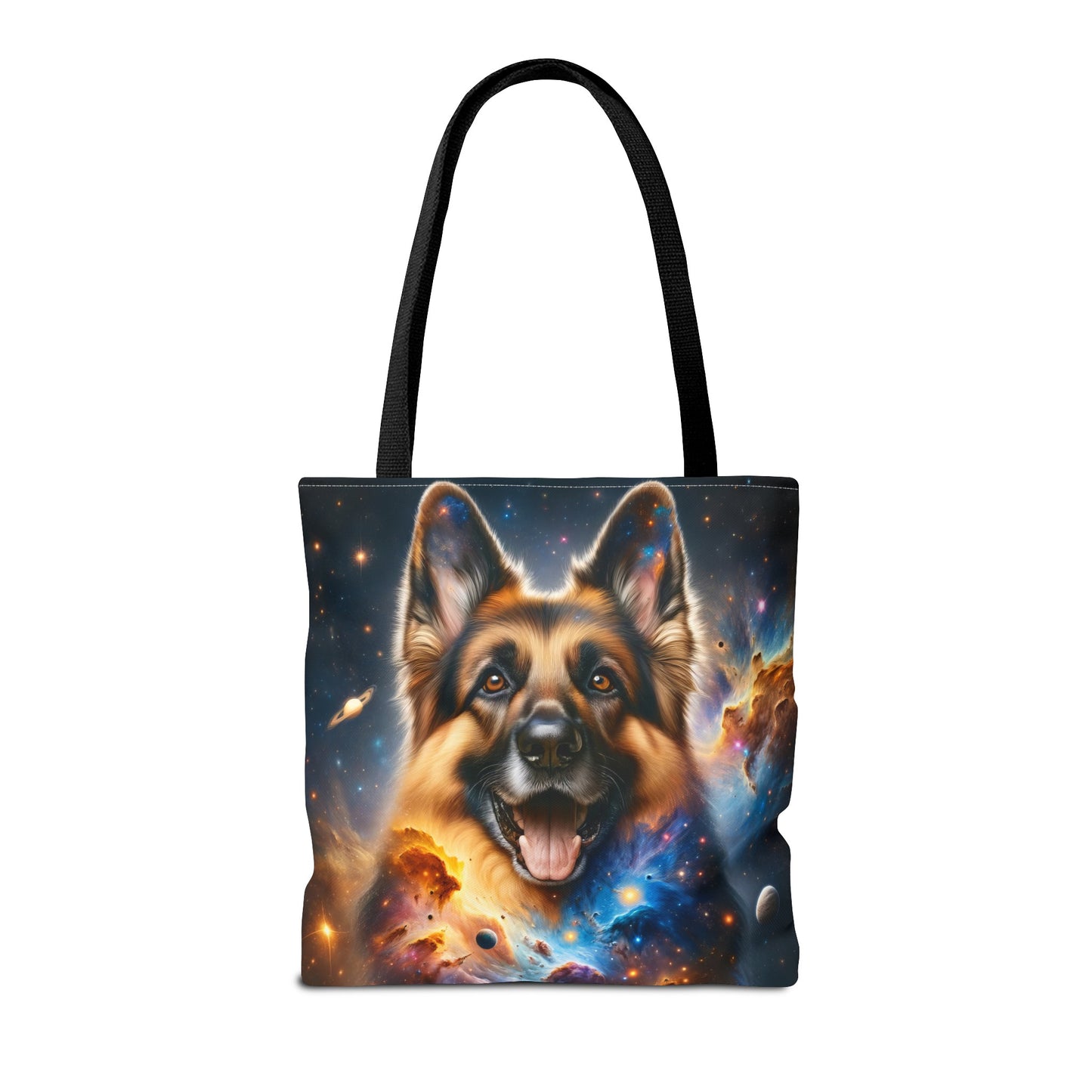 German Shepherd in Space Tote Bag