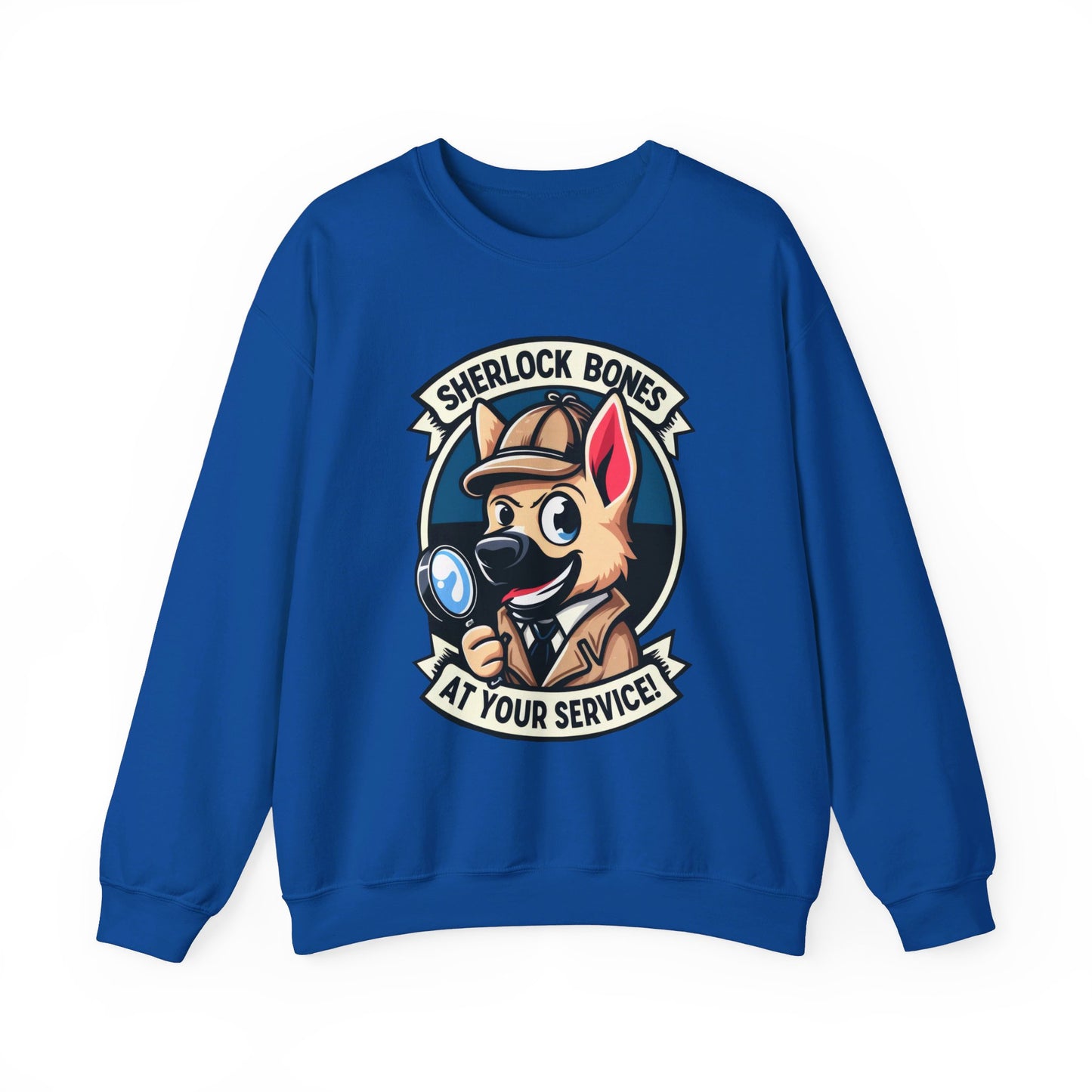 Sherlock Bones Sweatshirt (10 colors) (German Shepherd)