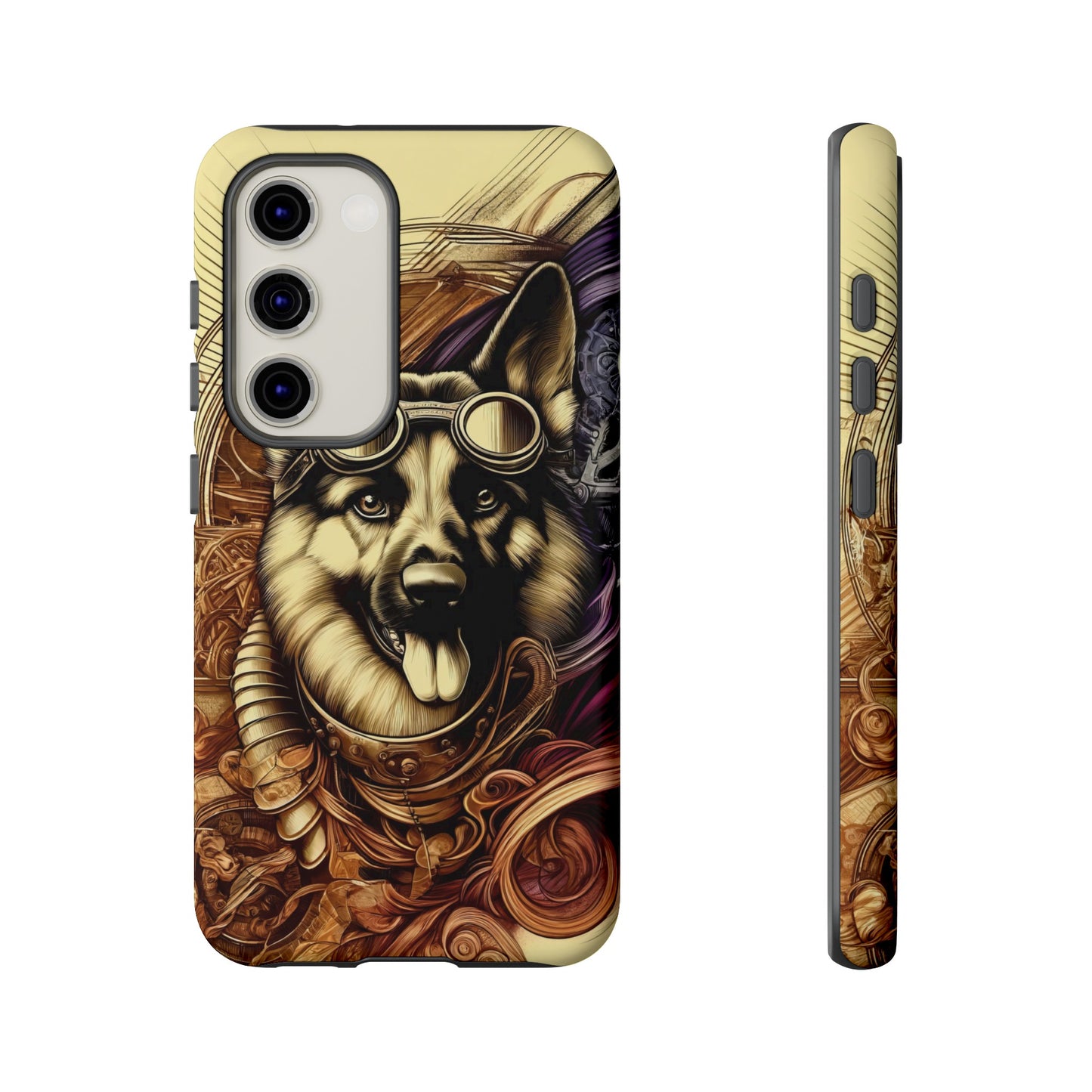 Steampunk German Shepherd Phone Case